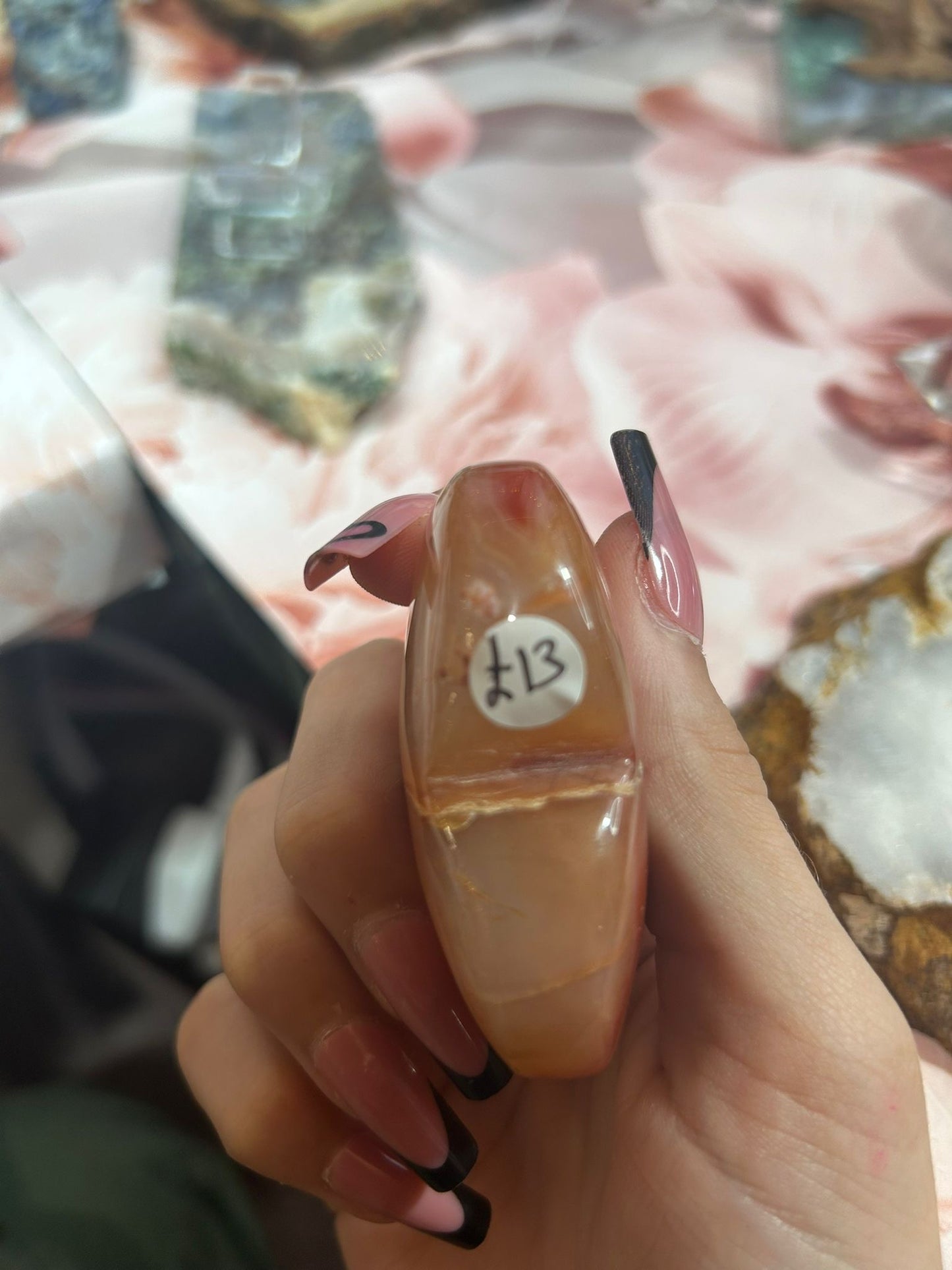 Carnelian druzy heart