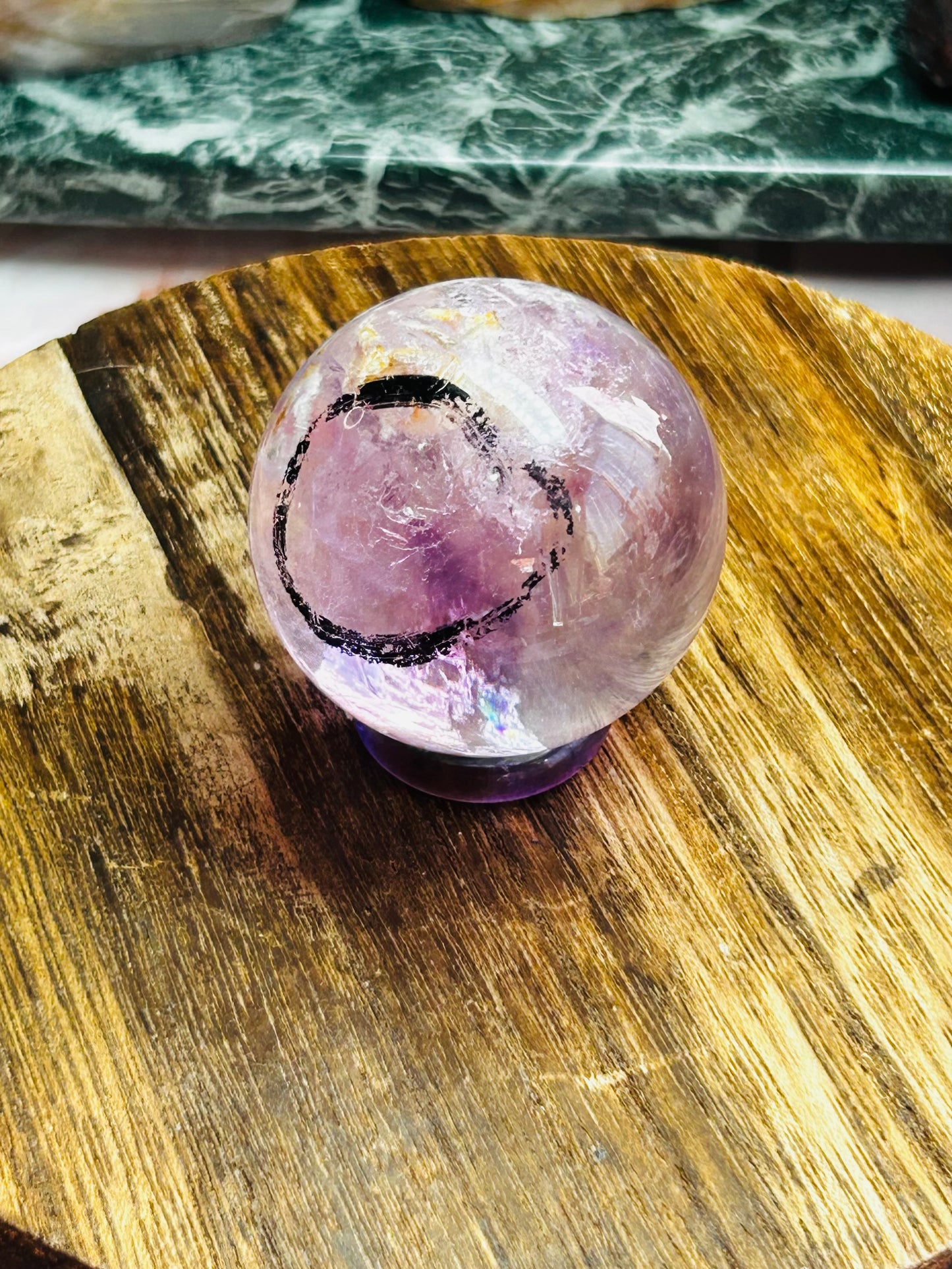 Phantom enhydro amethyst