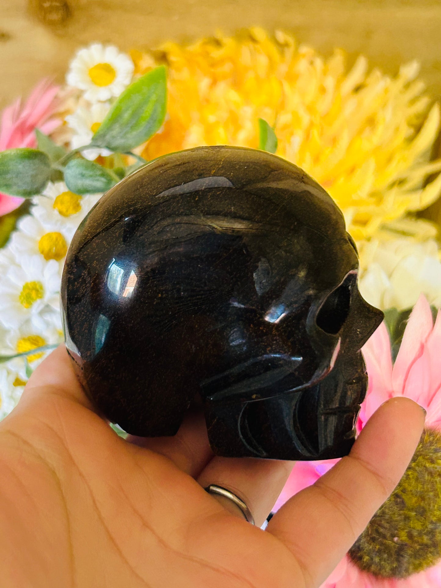 Tigers eye skull