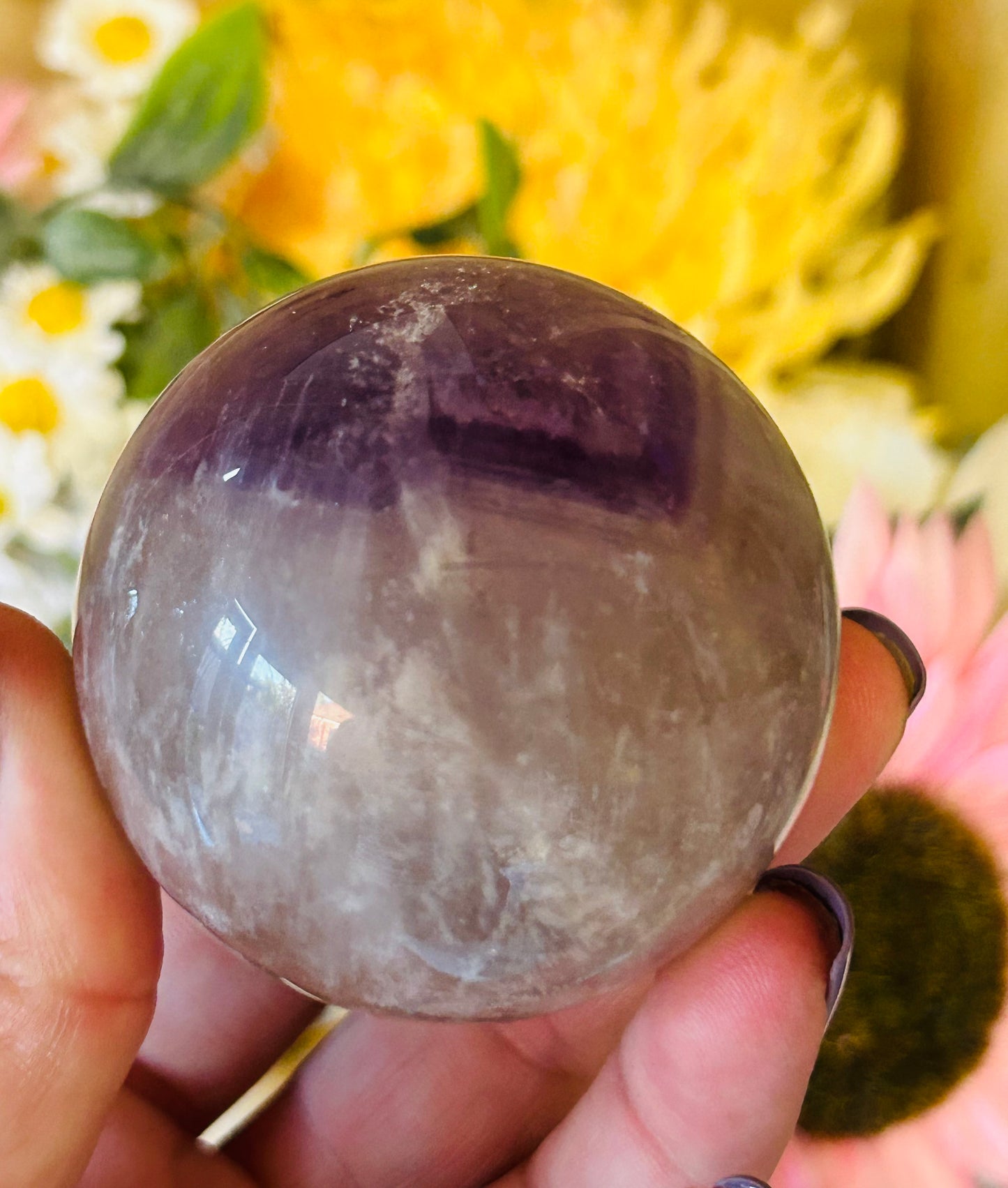 Phantom amethyst sphere