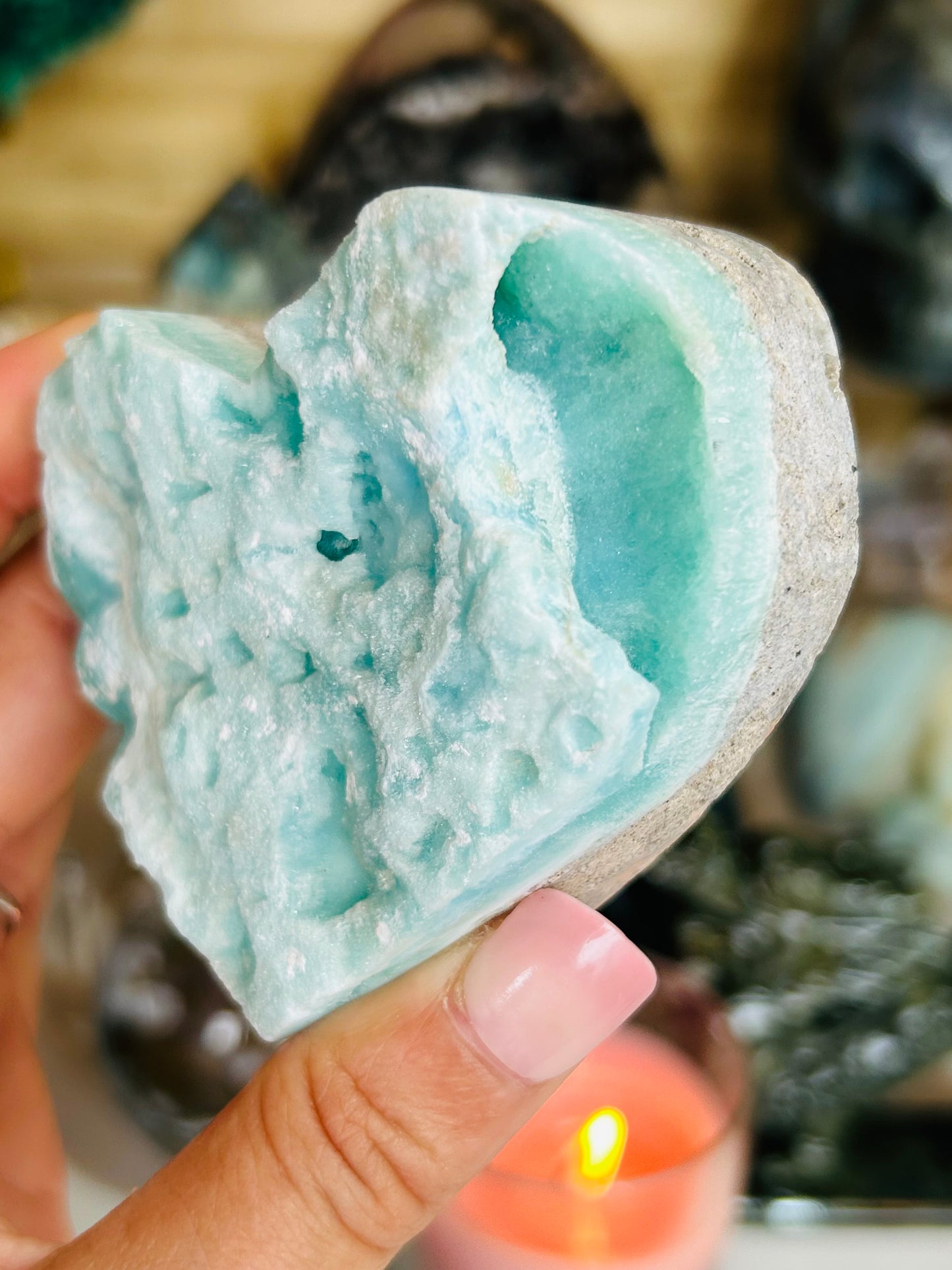 Hemimorphite heart