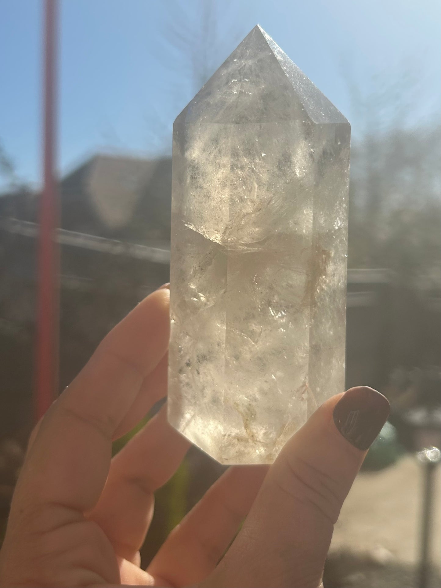 Smoky quartz tower