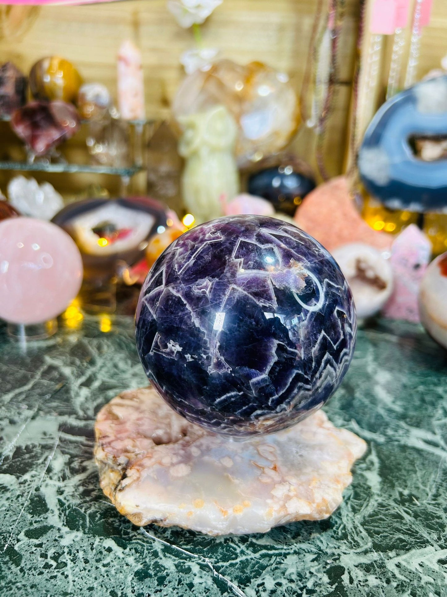 Dream amethyst sphere
