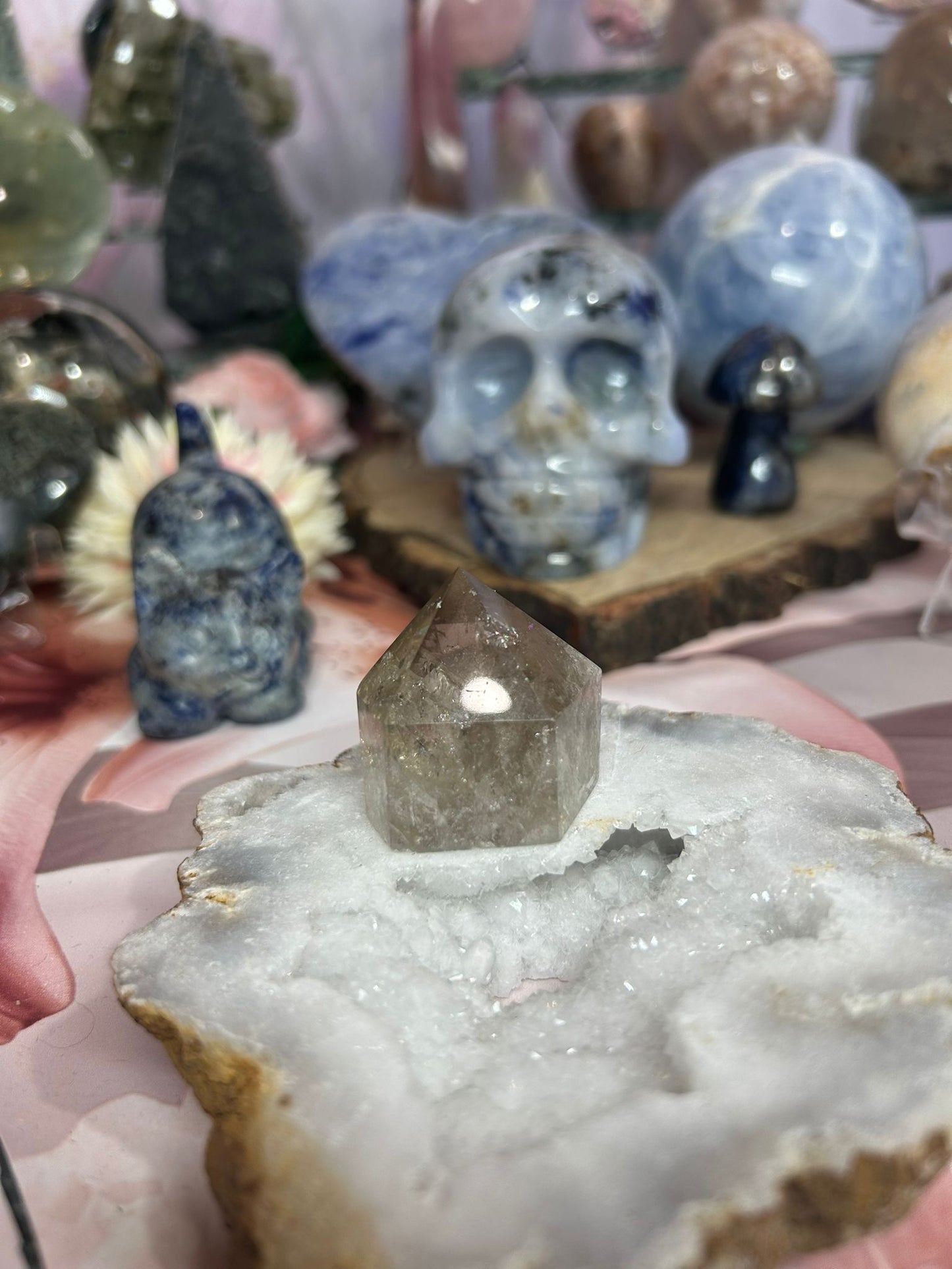Smoky quartz mini cupcake