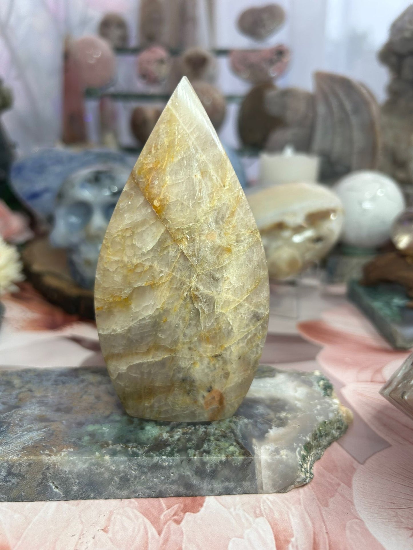 Moonstone teardrop