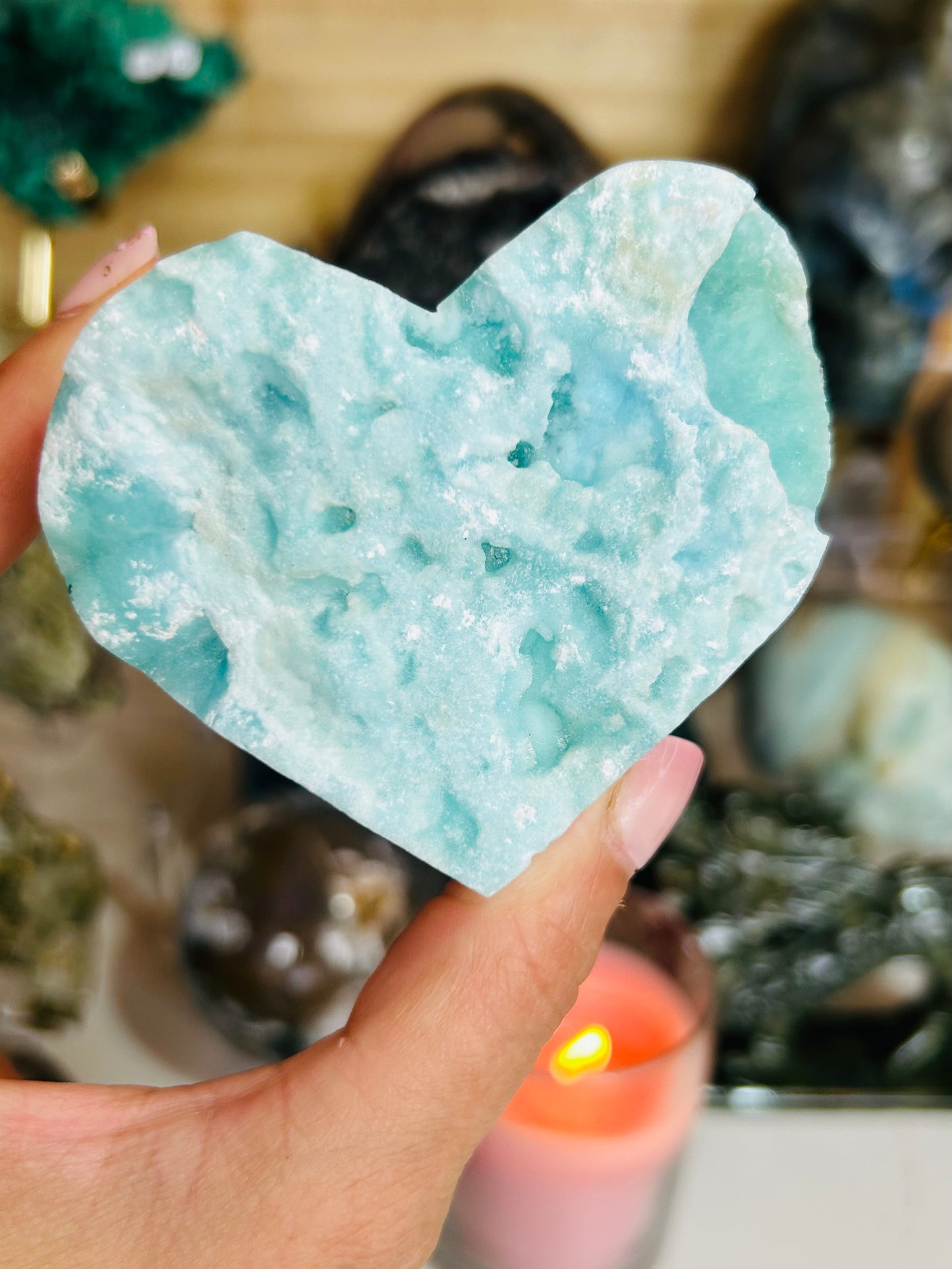 Hemimorphite heart