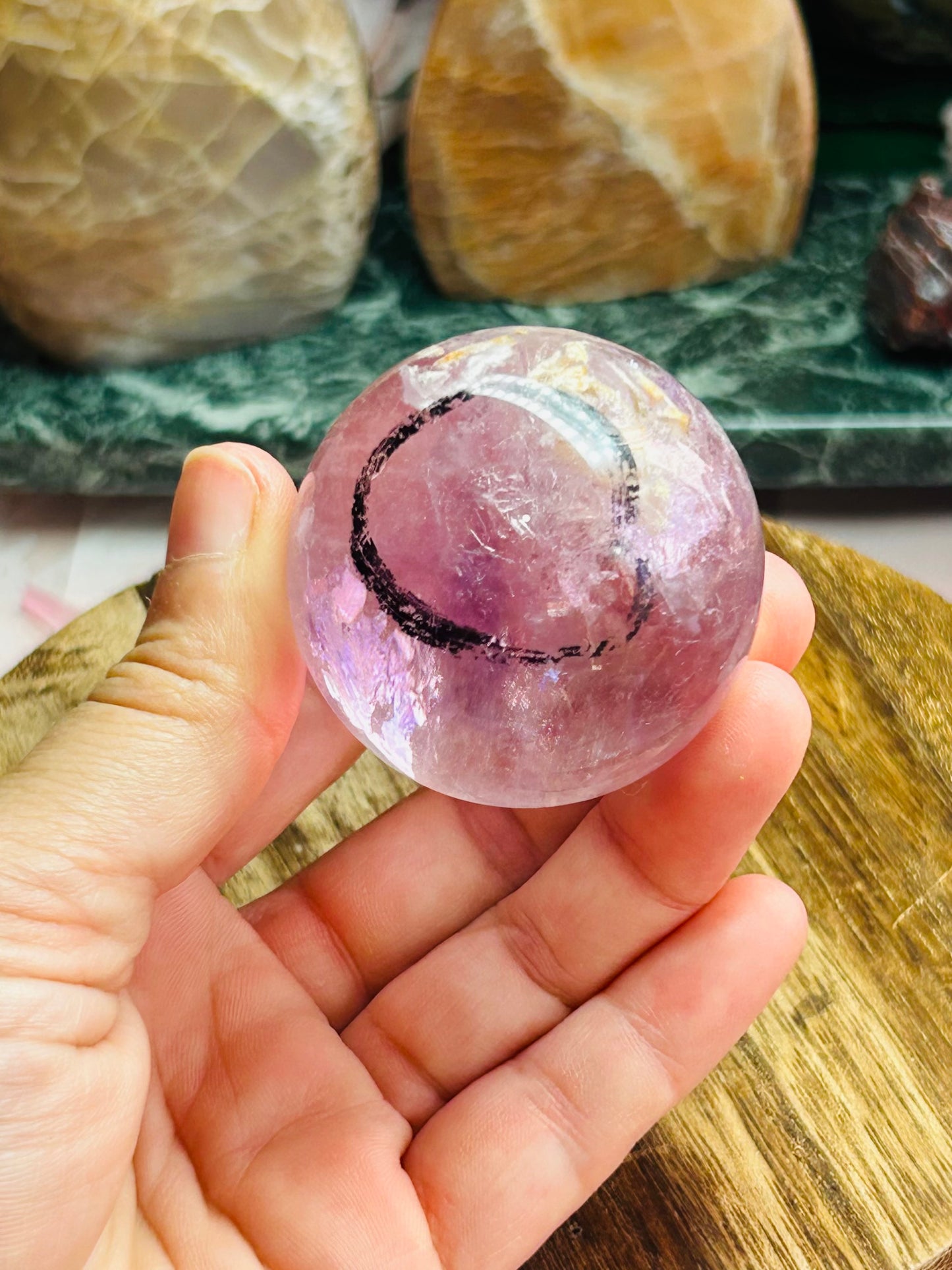 Phantom enhydro amethyst