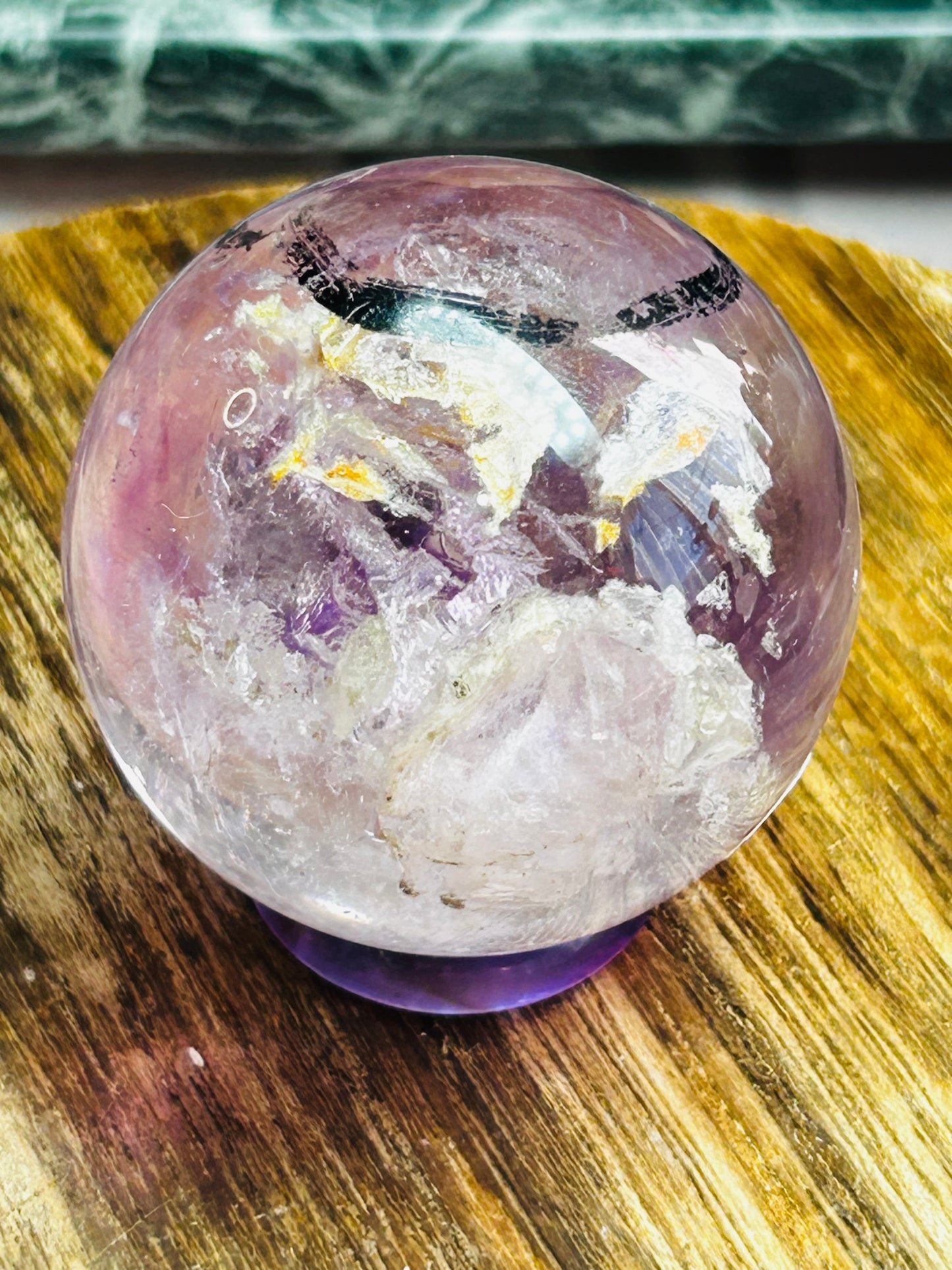Phantom enhydro amethyst