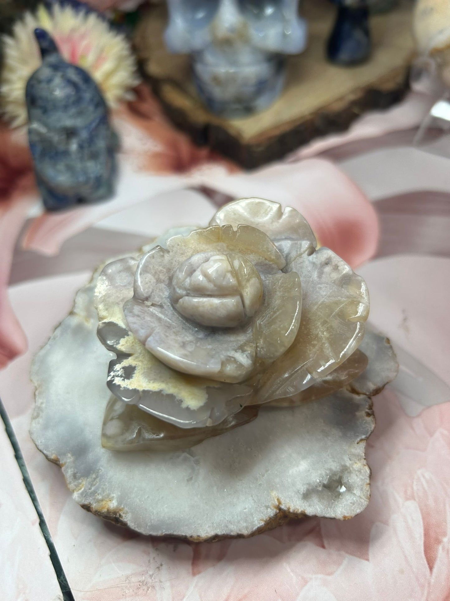Flower agate flower