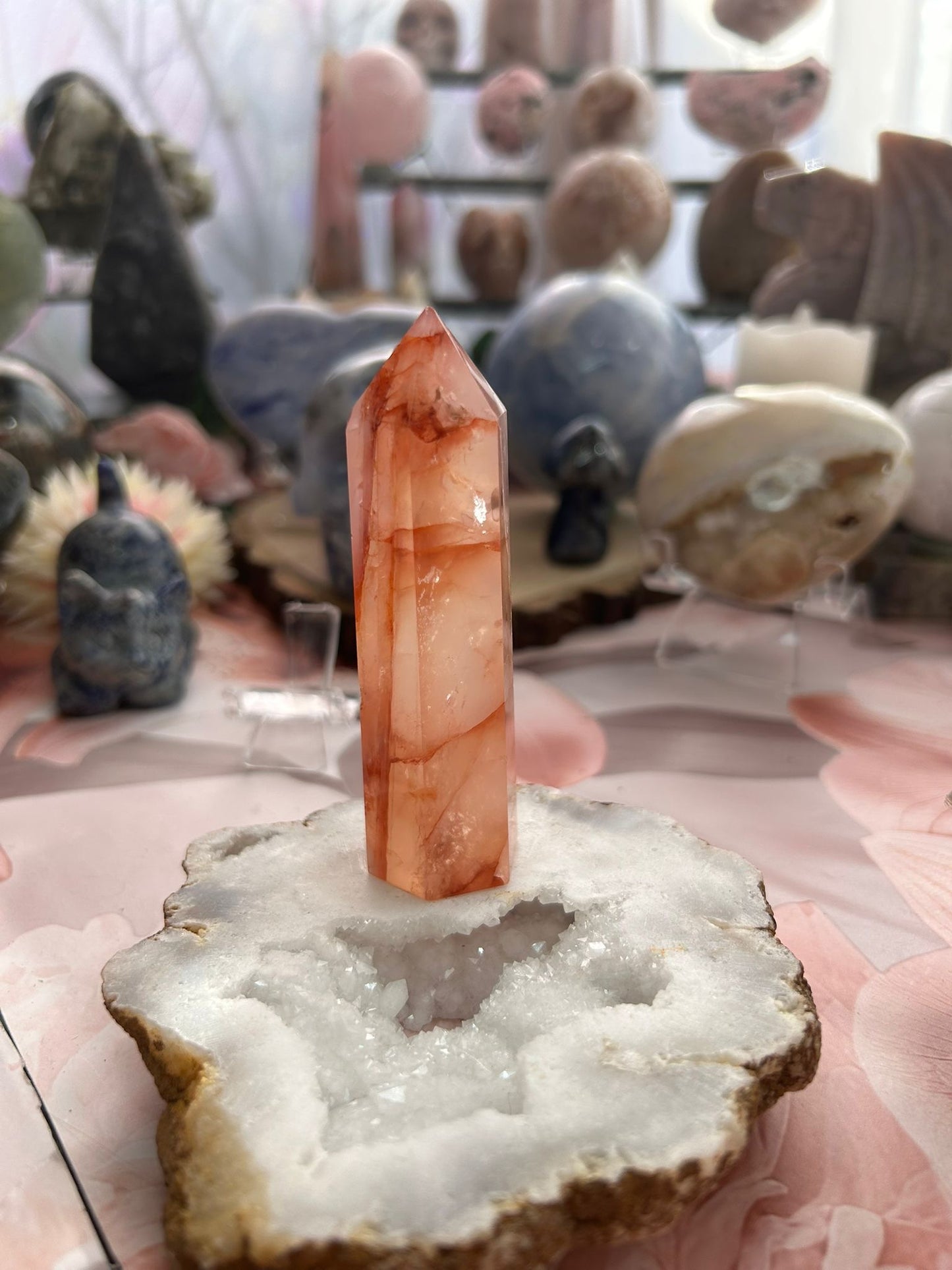 Fire quartz tower