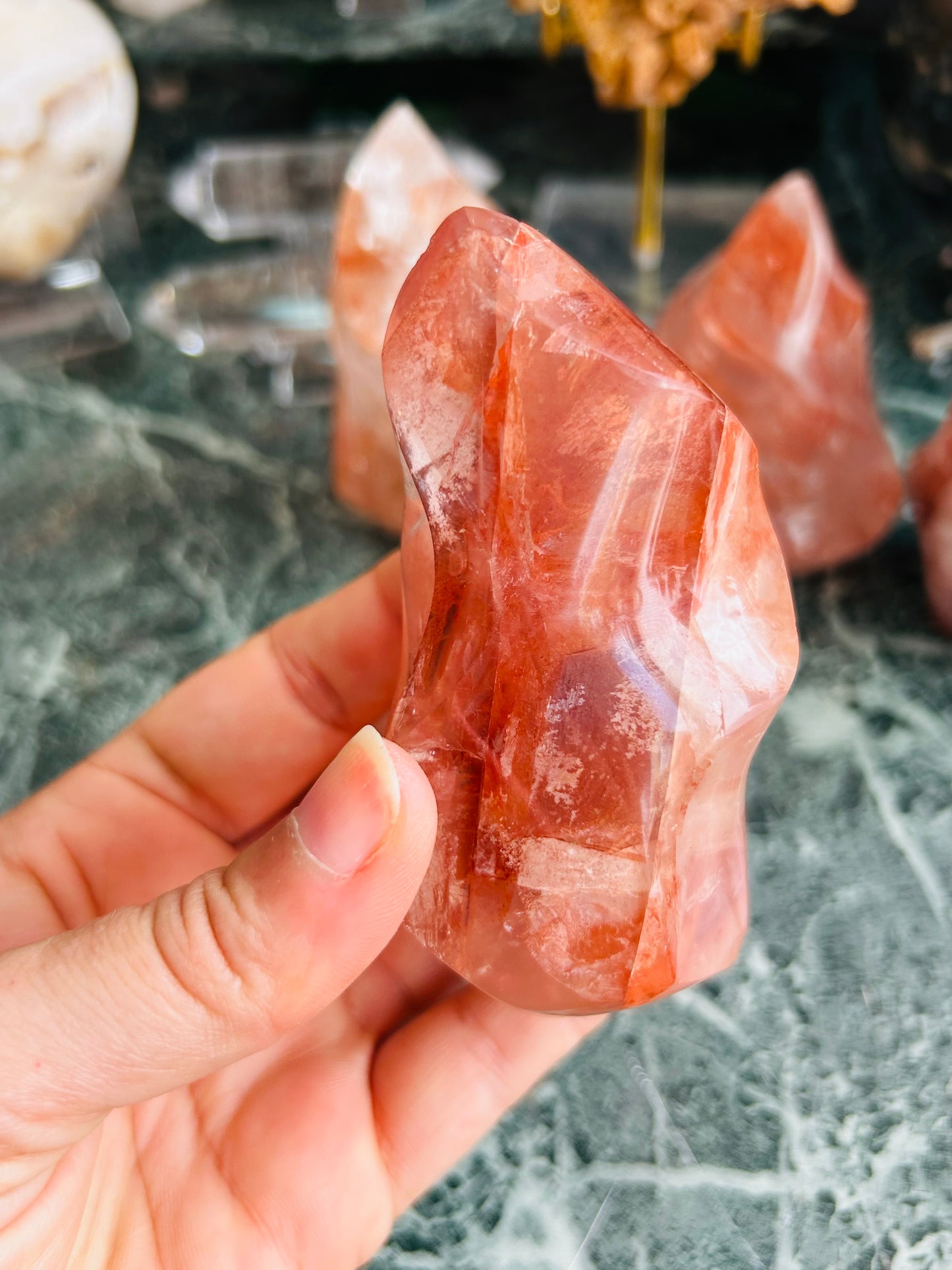 Fluorite flame