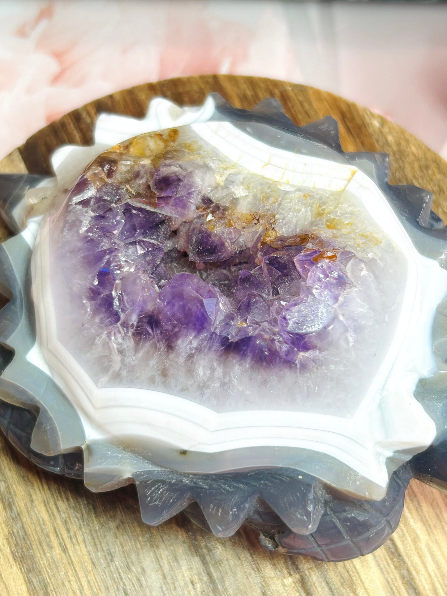 Amethyst agate turtle