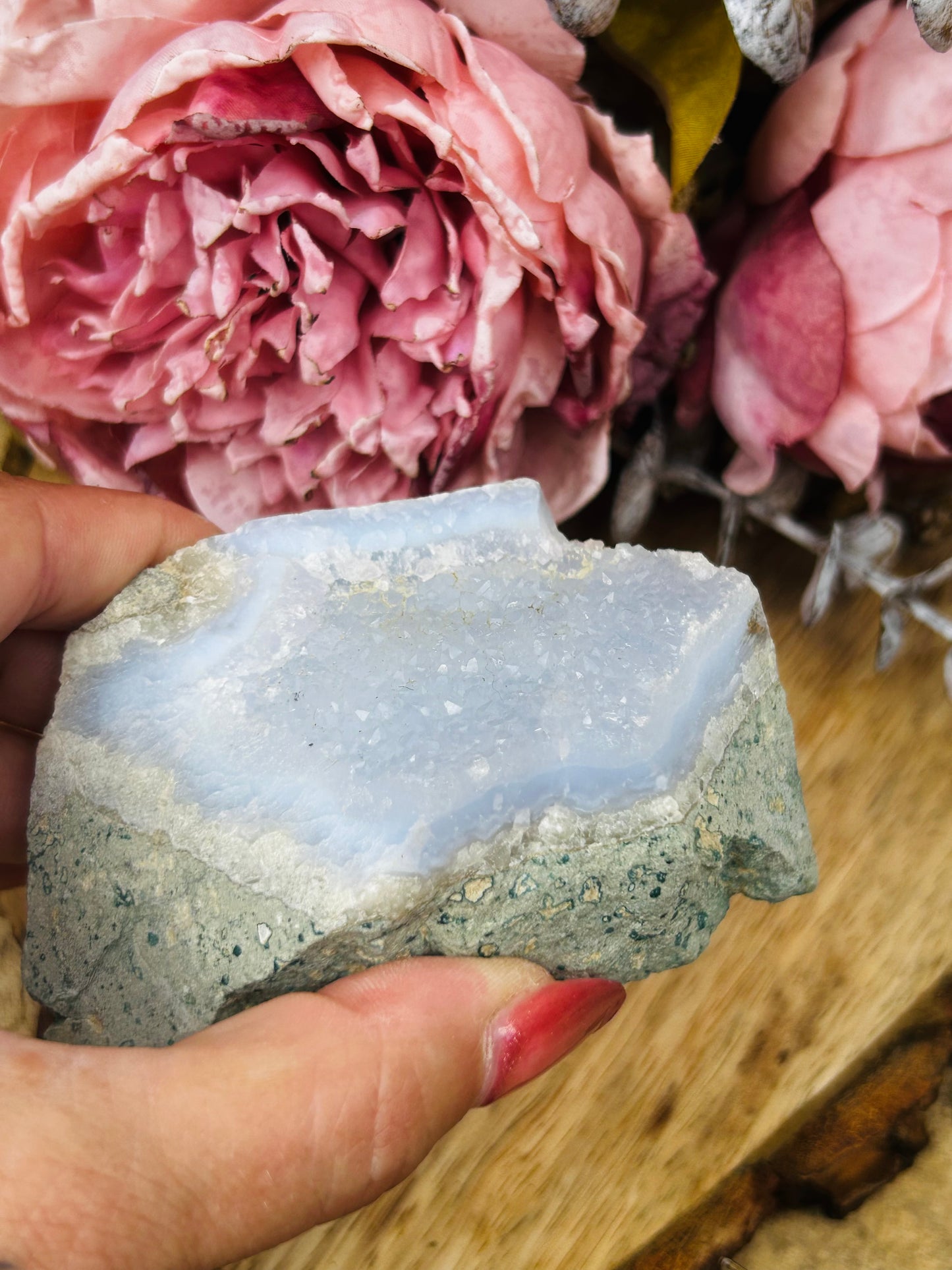 Blue lace agate raw
