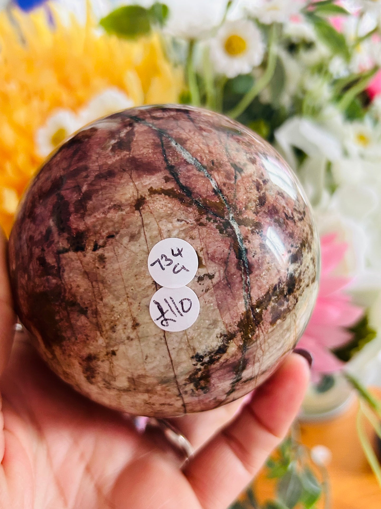 Picture jasper sphere