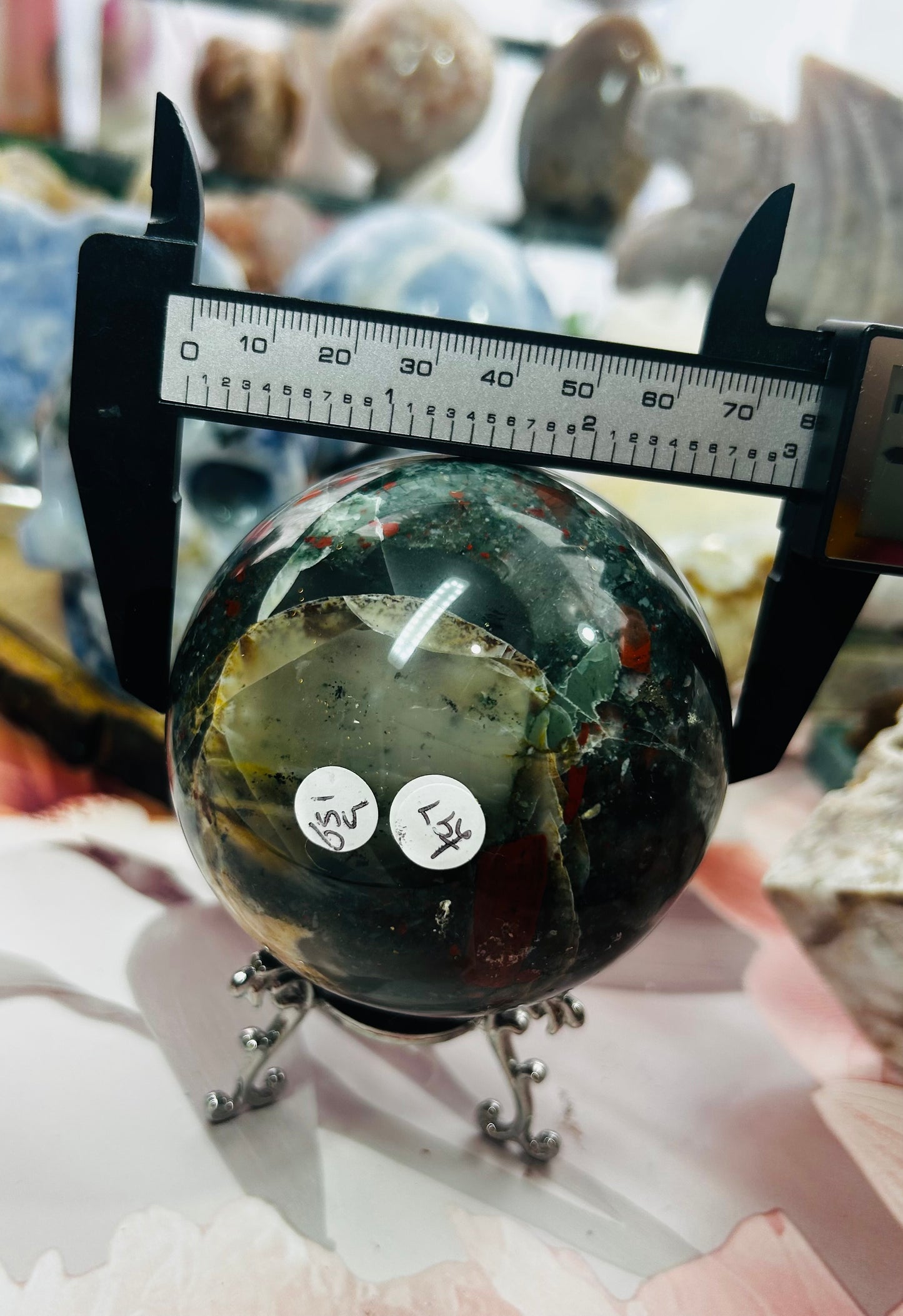 African bloodstone sphere