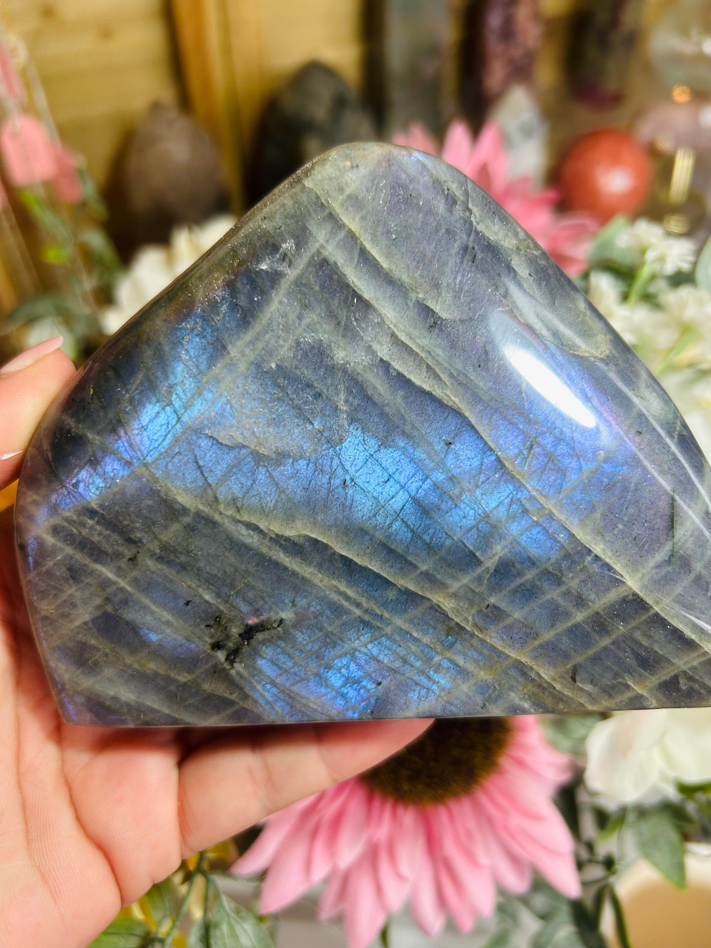 Blue/purple flash labradorite Freeform