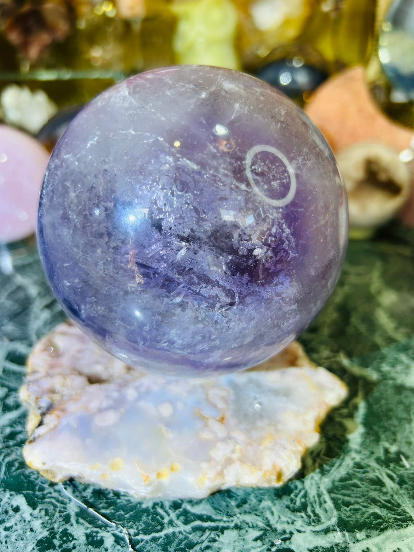 Phantom amethyst sphere