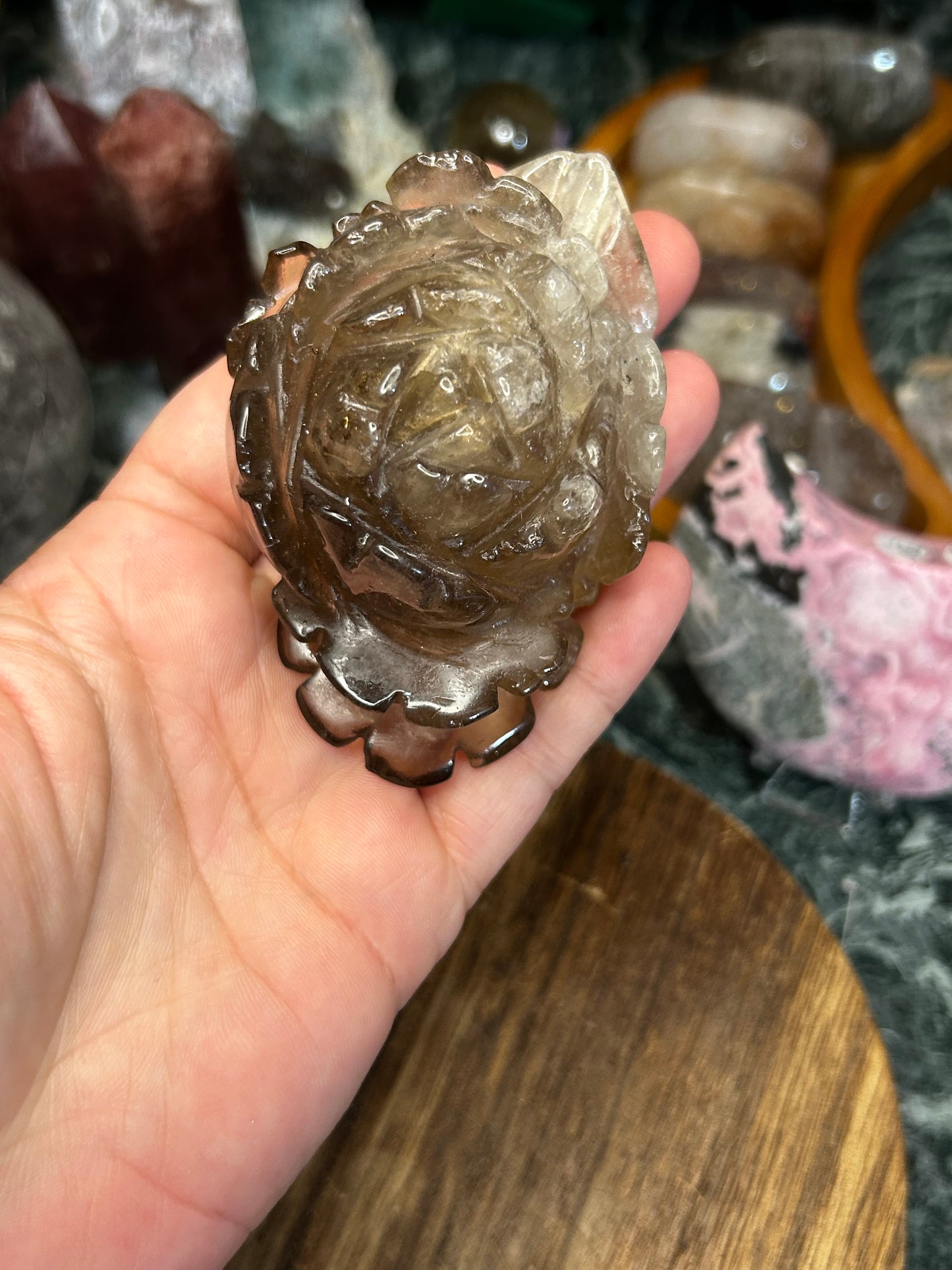 Smoky quartz flower