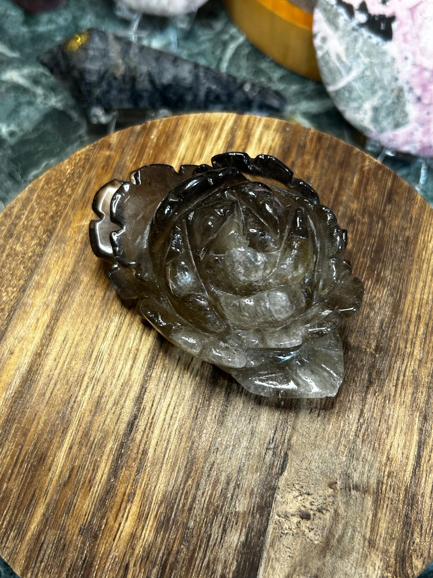 Smoky quartz flower
