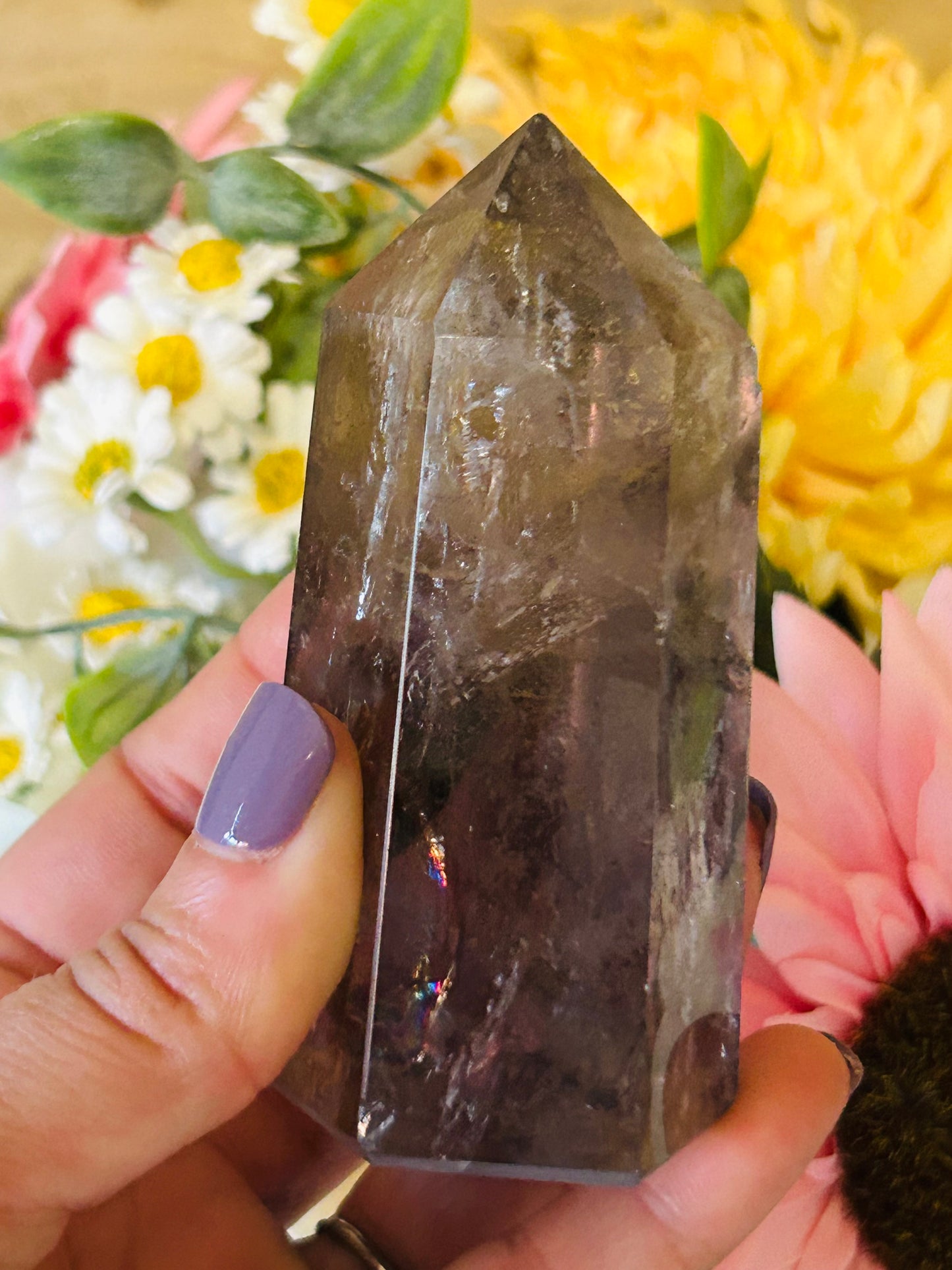 Smoky quartz tower