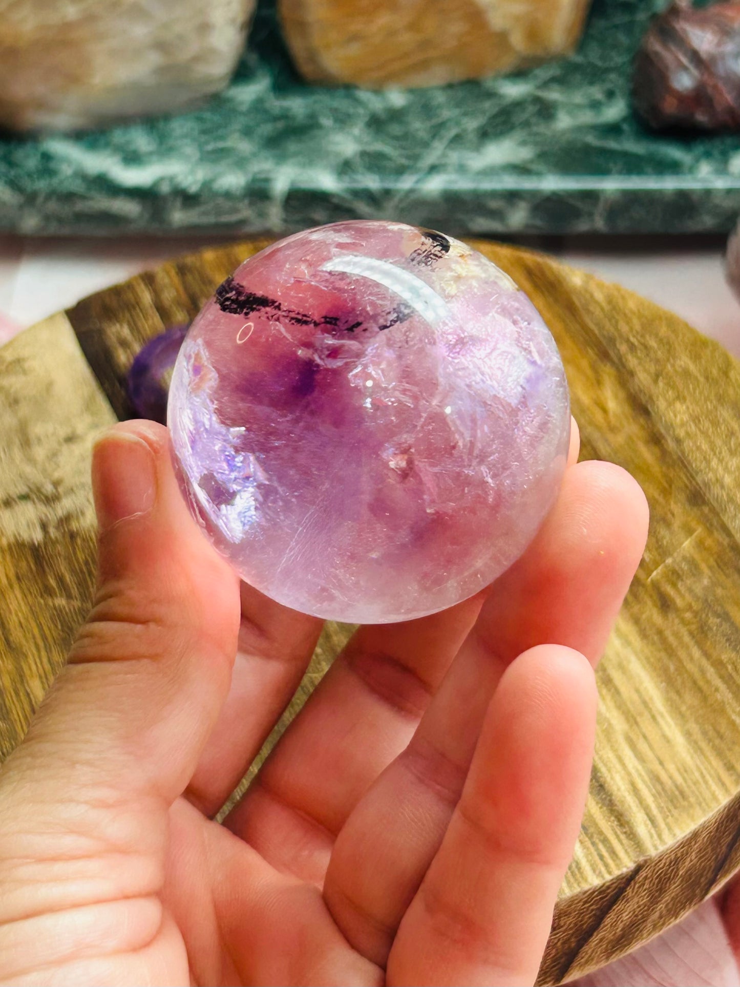 Phantom enhydro amethyst
