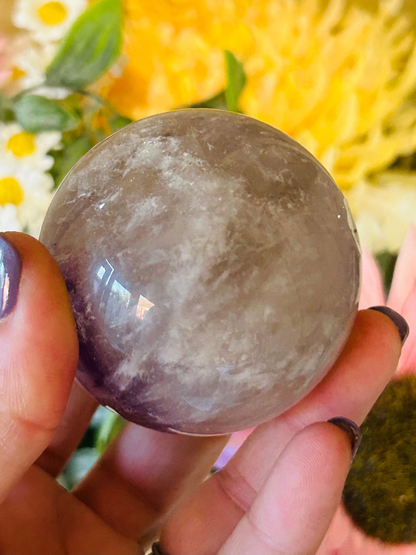 Phantom amethyst sphere