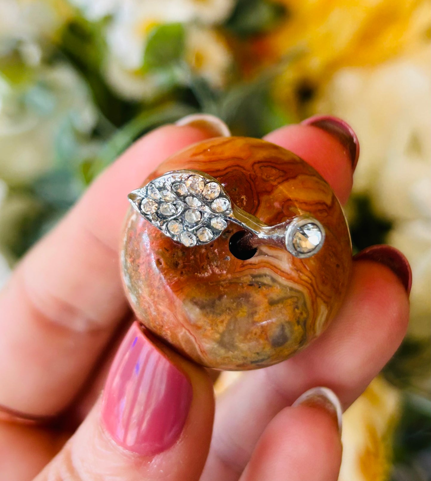 Crazy lace agate apple