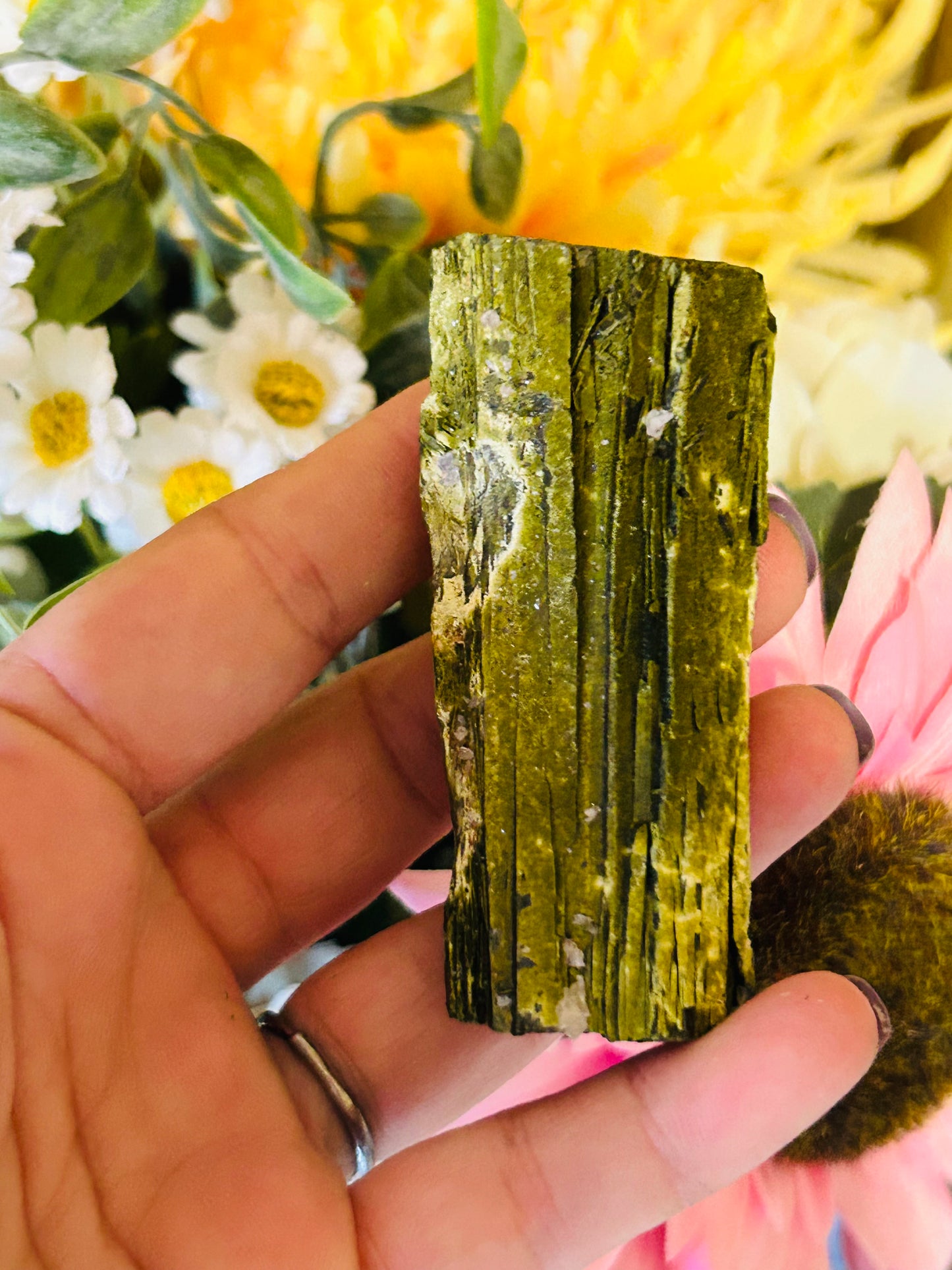 Raw Green tourmaline