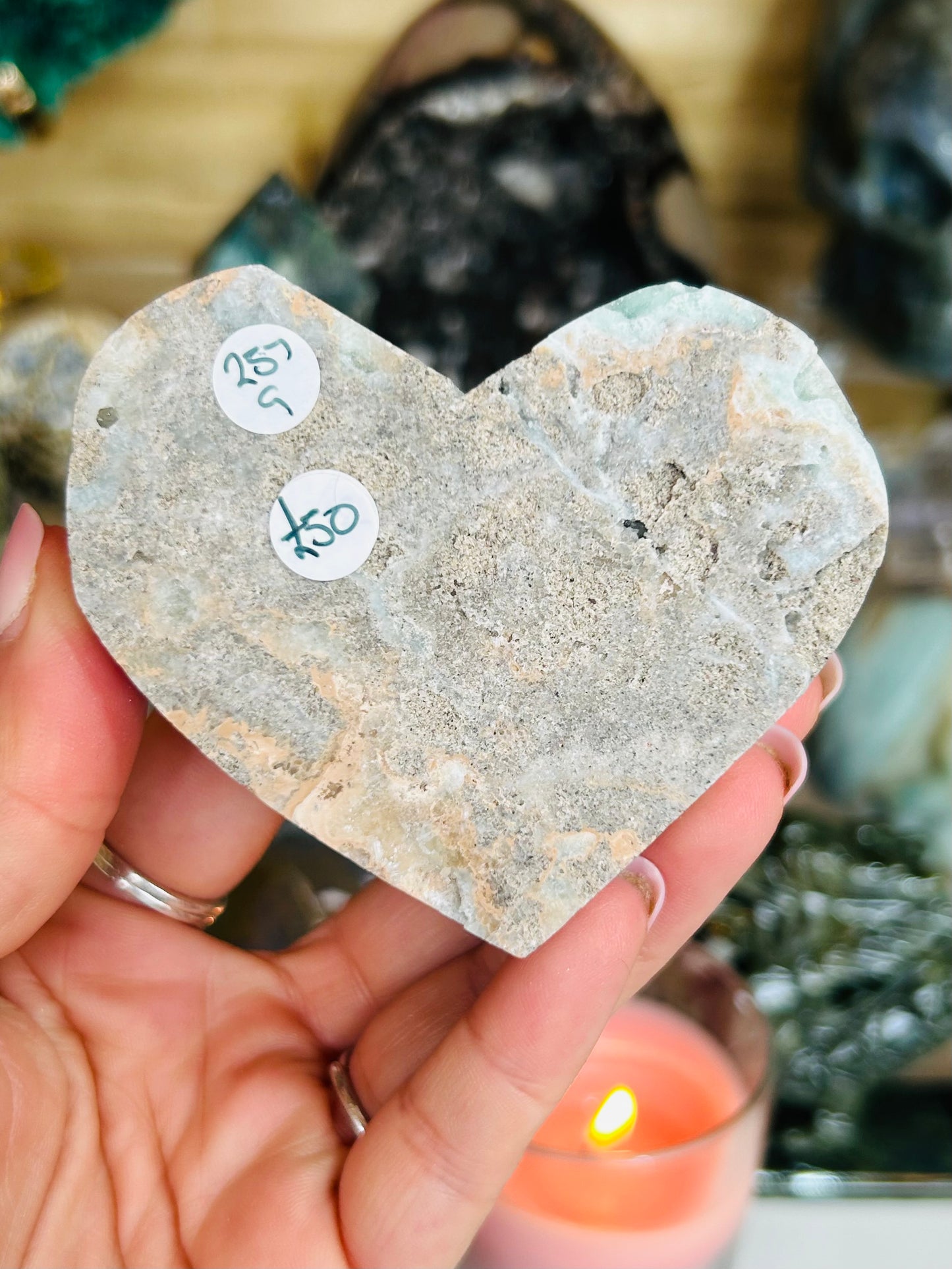 Hemimorphite heart