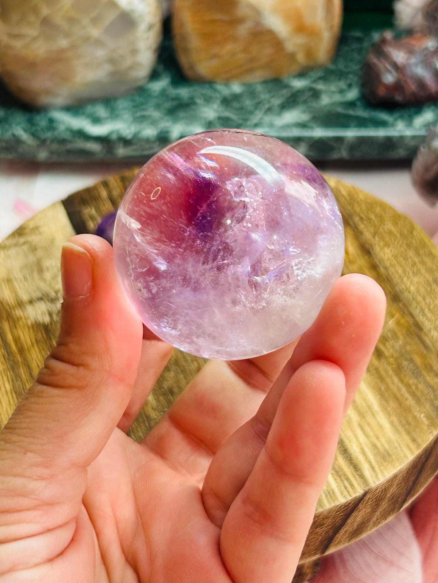 Phantom enhydro amethyst