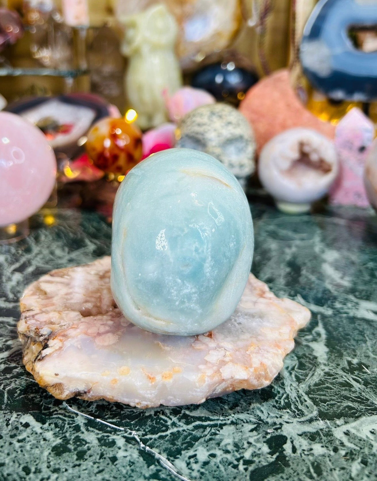 Caribbean calcite skull