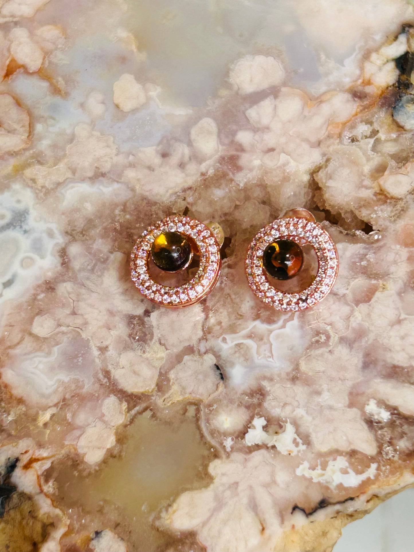 Amber s925 studs