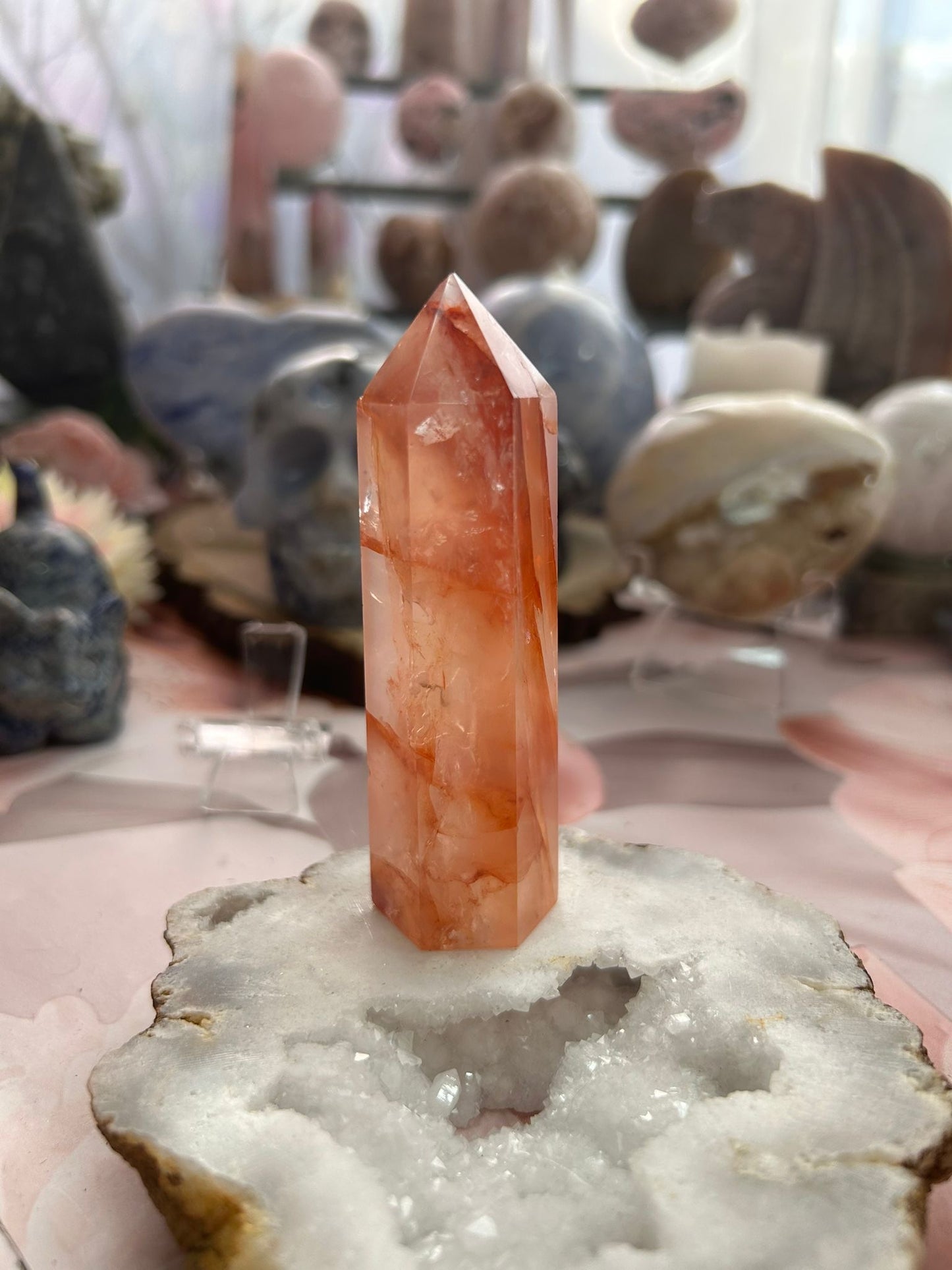 Fire quartz tower