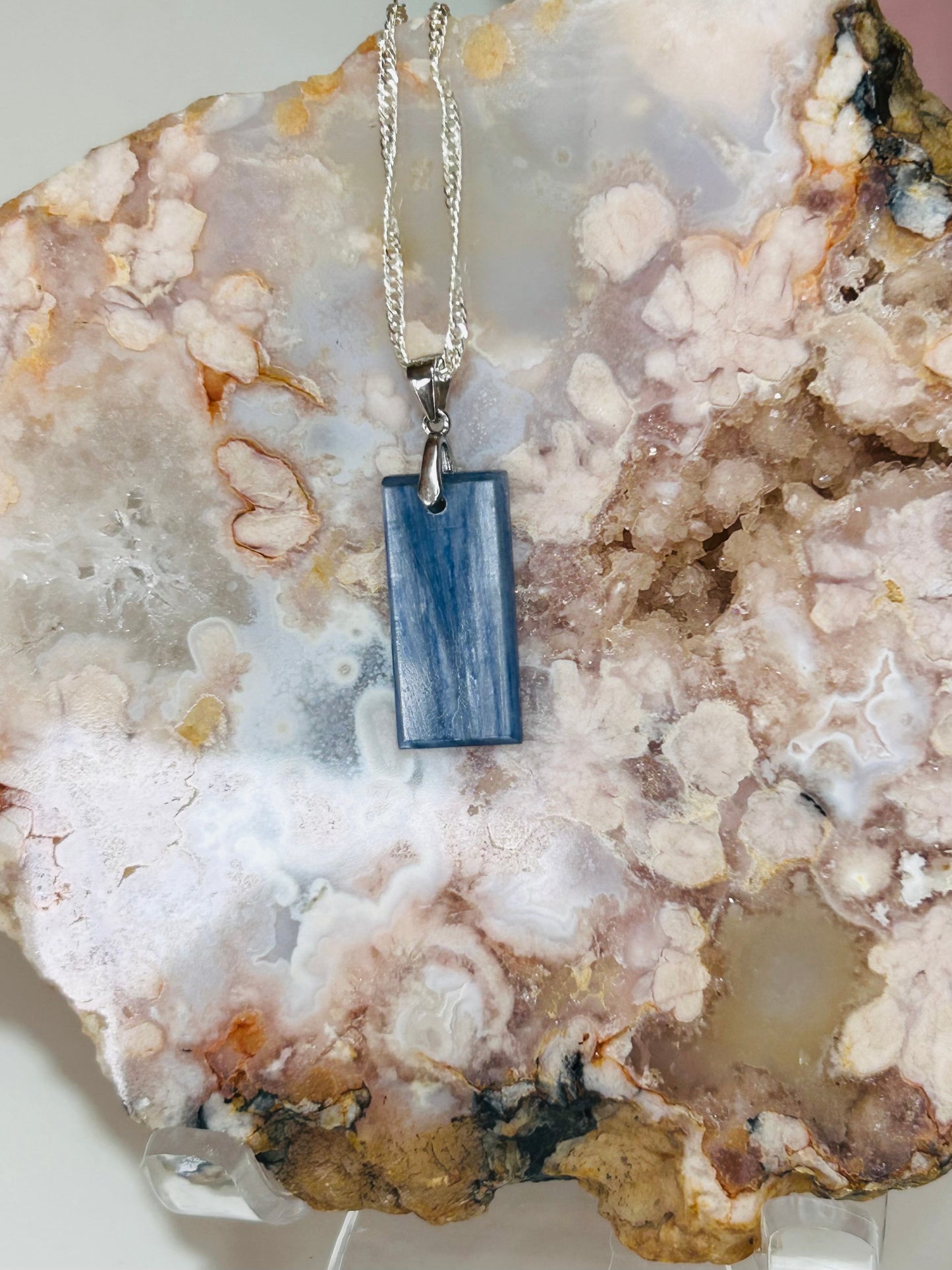 Kyanite s925 necklace 20”