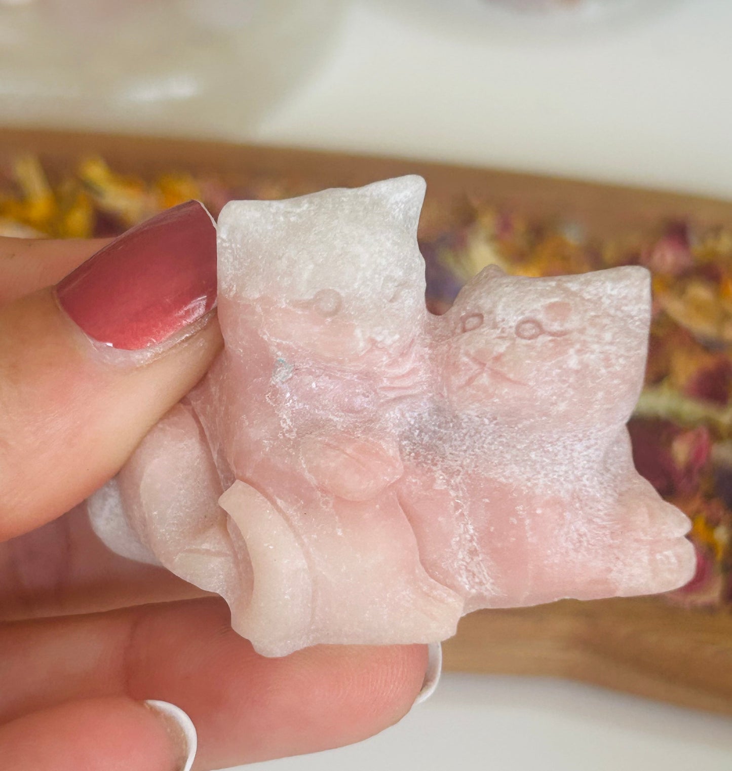 Pink opal double cat