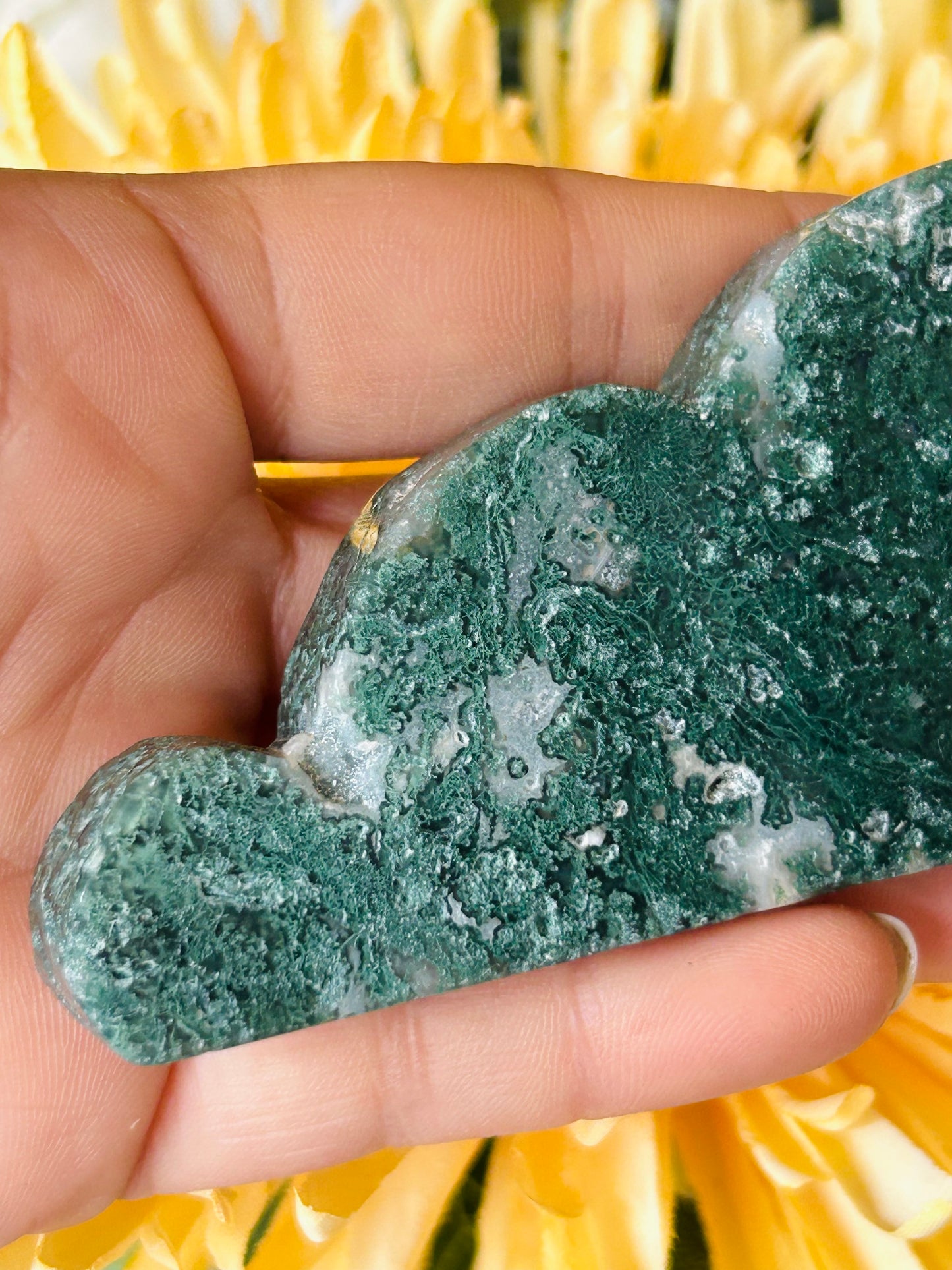 Dark moss agate cloud
