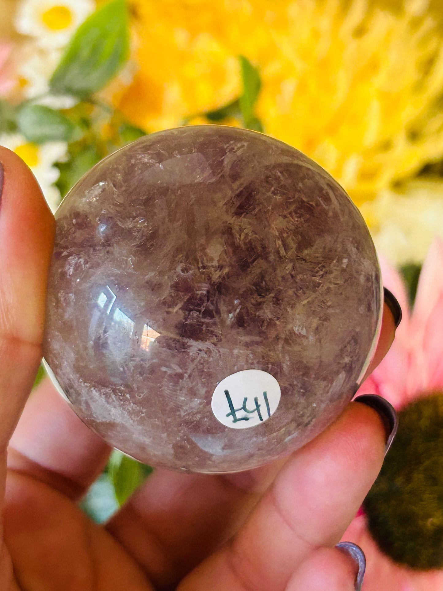 Phantom amethyst sphere