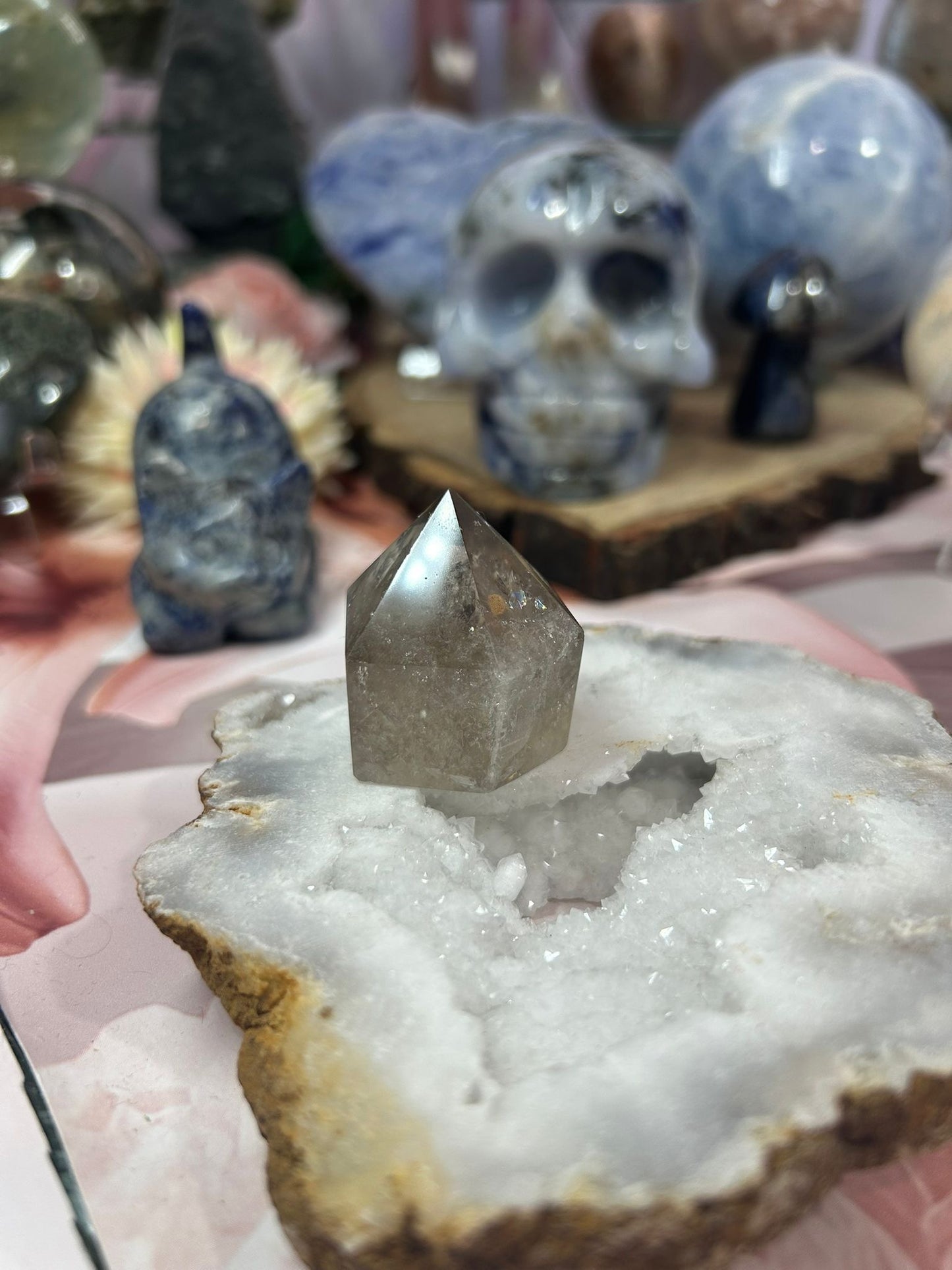 Smoky quartz mini cupcake