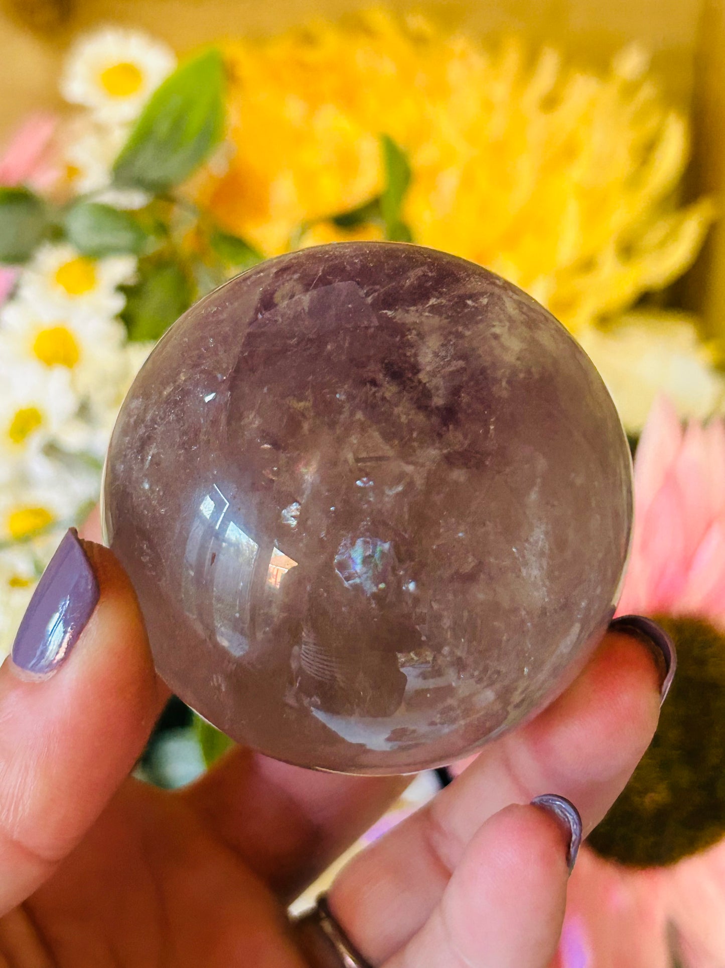 Phantom amethyst sphere