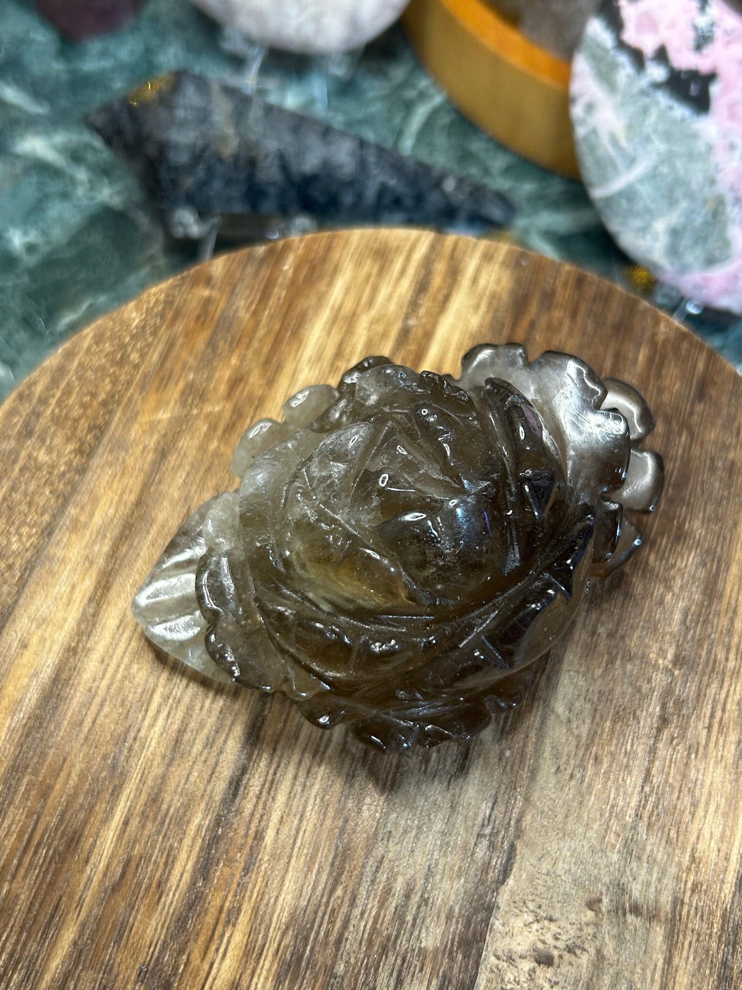 Smoky quartz flower