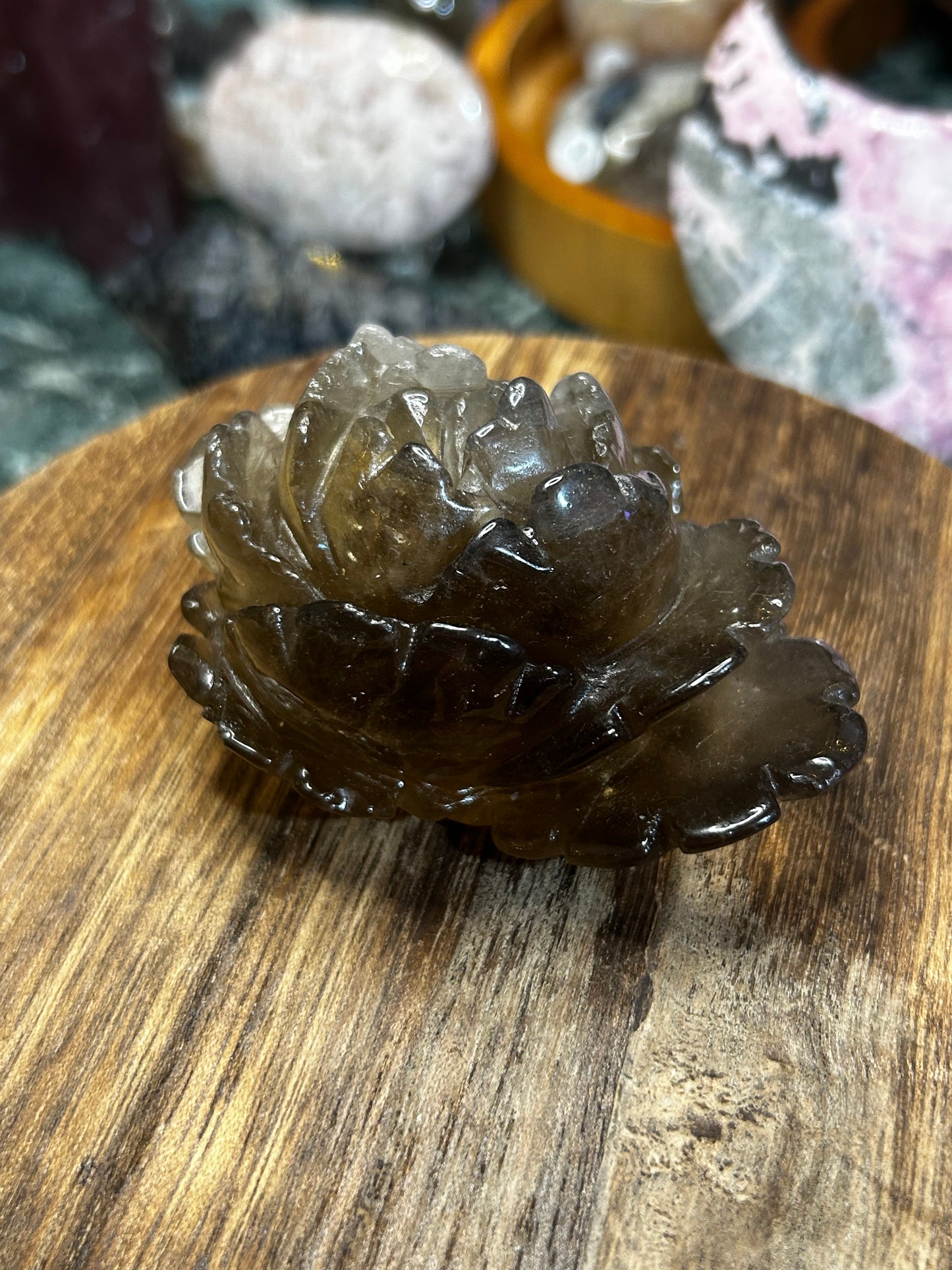 Smoky quartz flower