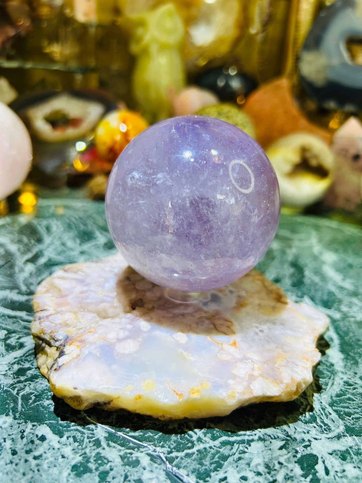 Phantom amethyst sphere