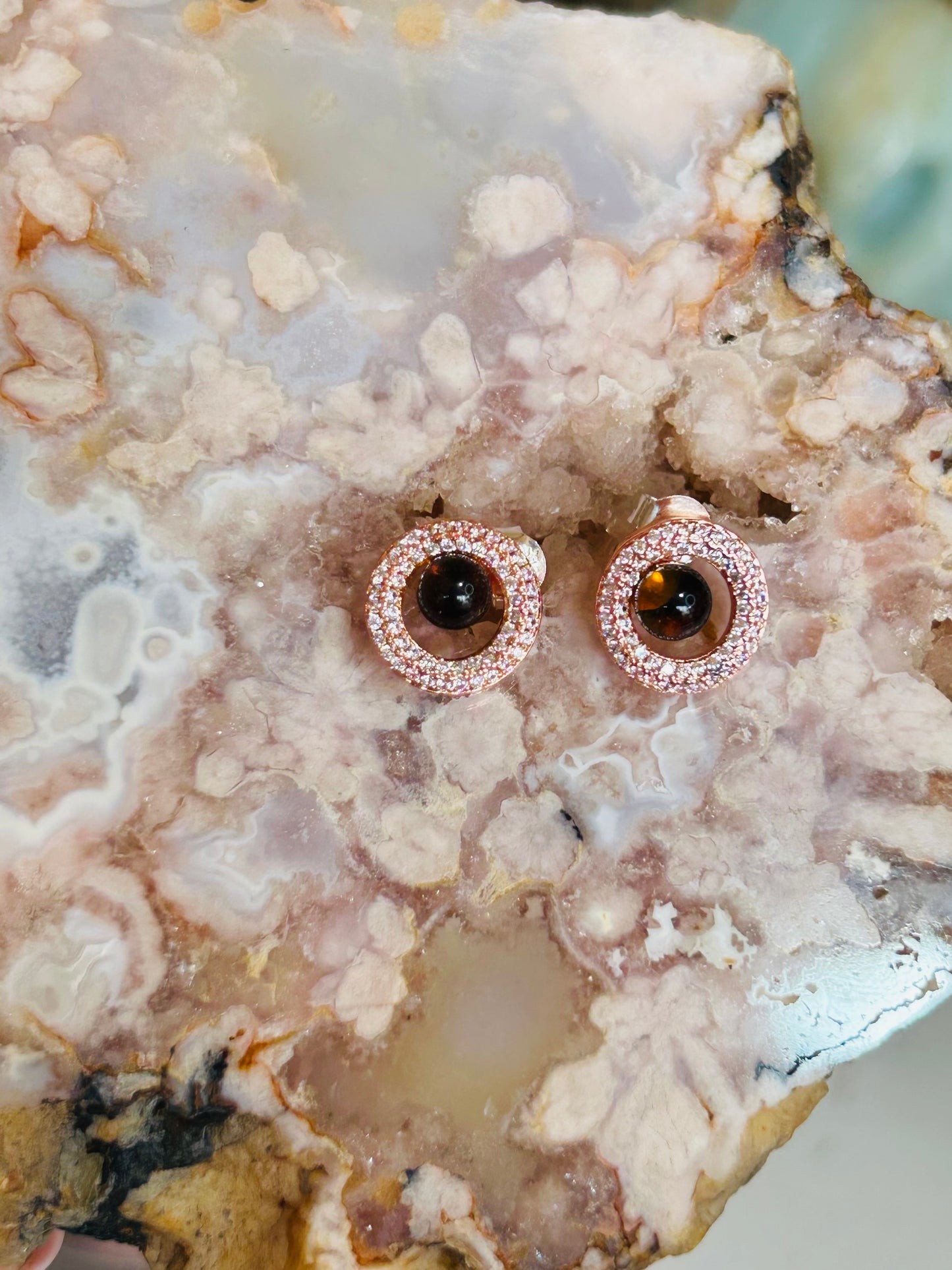 Amber s925 studs