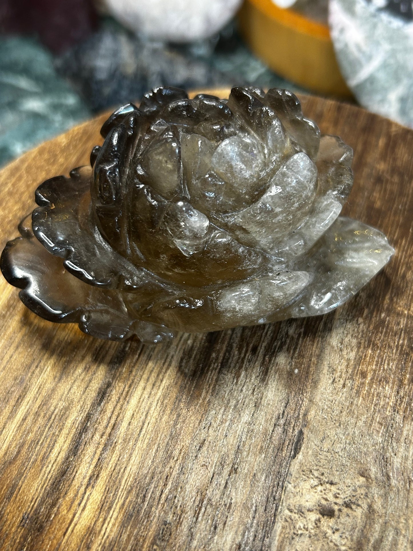 Smoky quartz flower