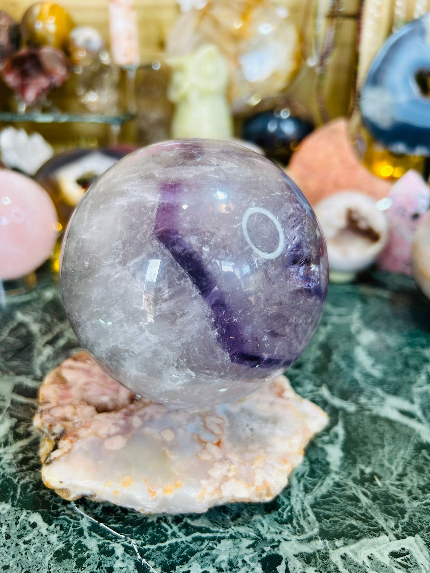 Phantom amethyst sphere
