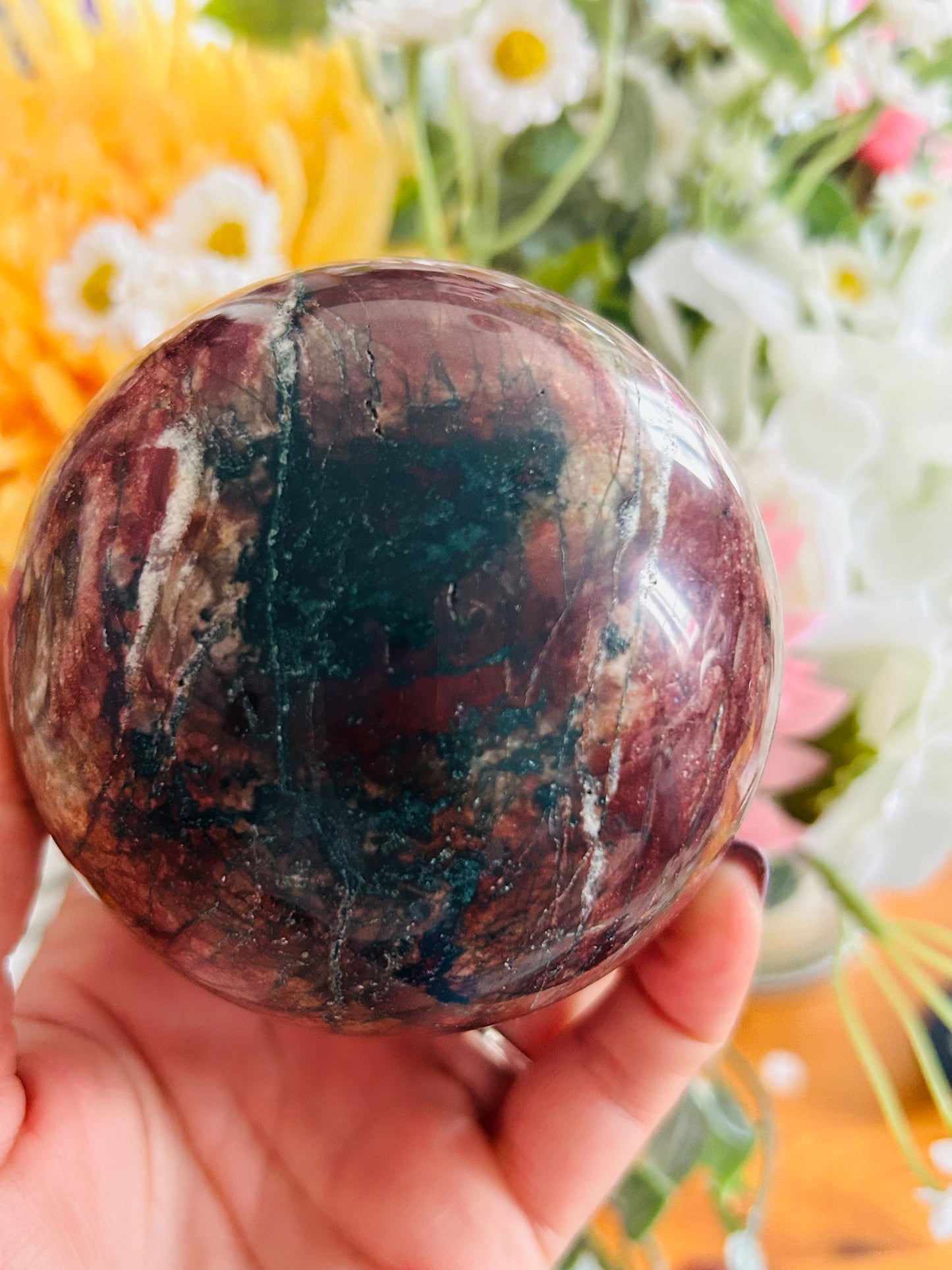 Picture jasper sphere