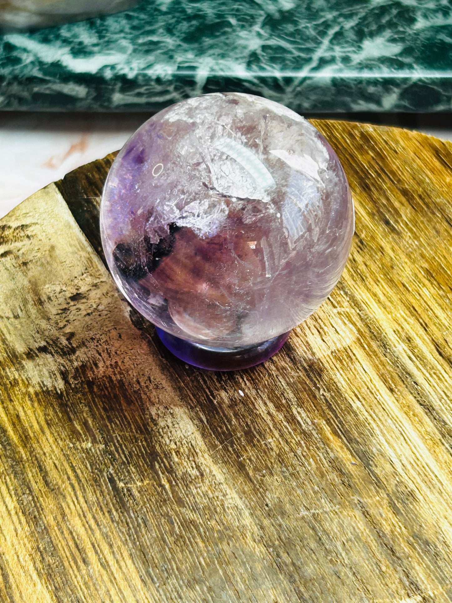 Phantom enhydro amethyst