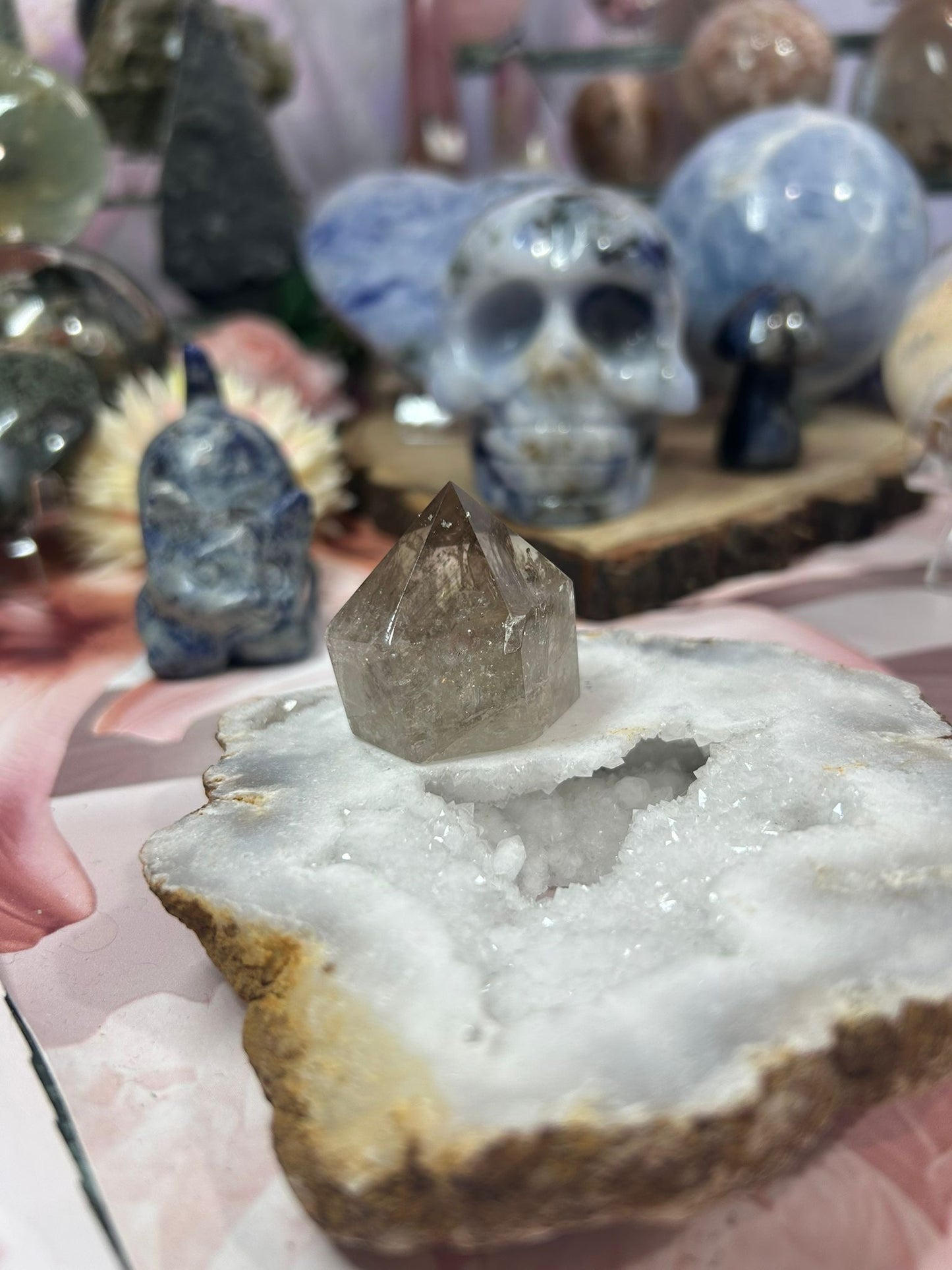 Smoky quartz mini cupcake