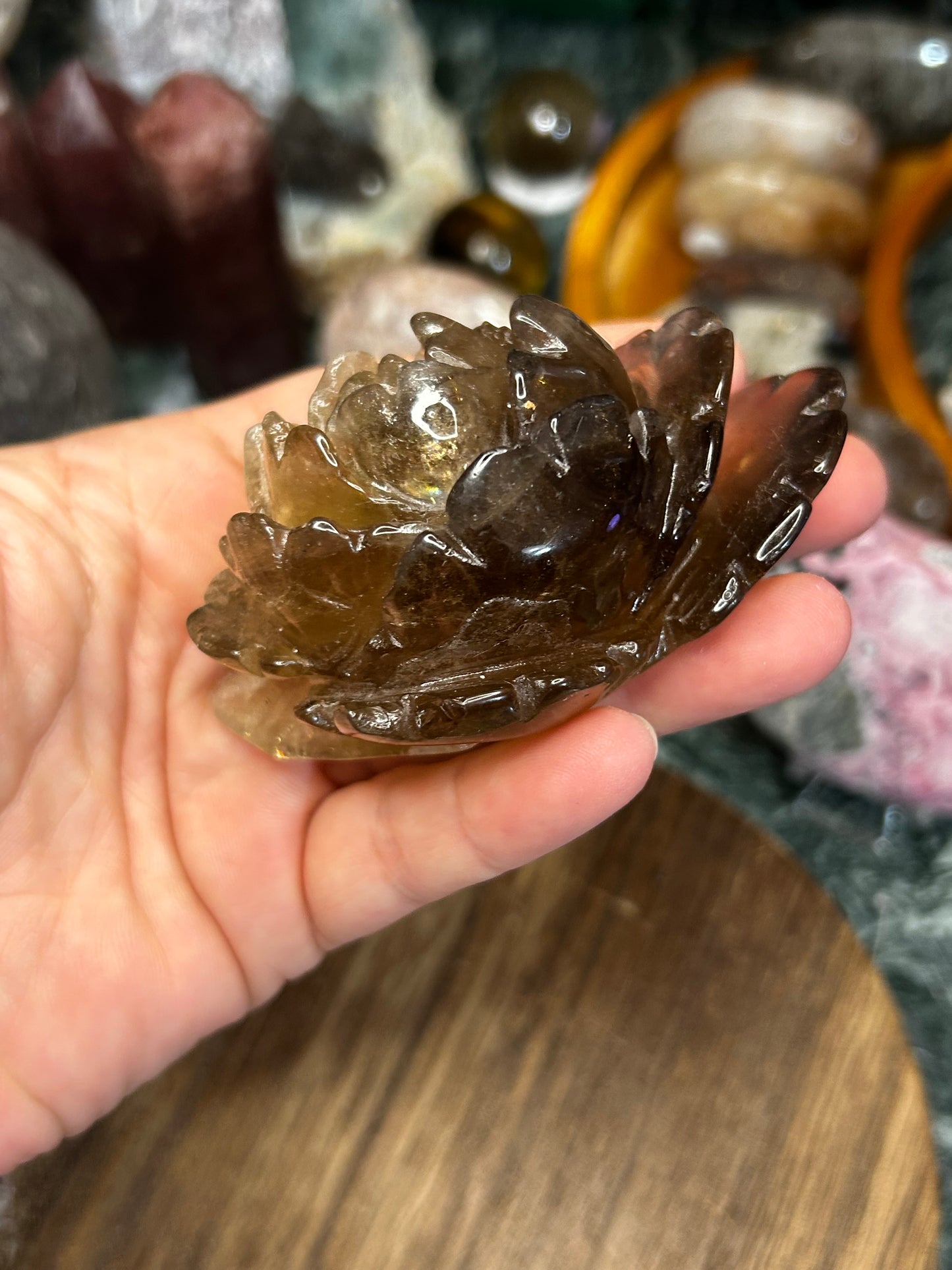 Smoky quartz flower