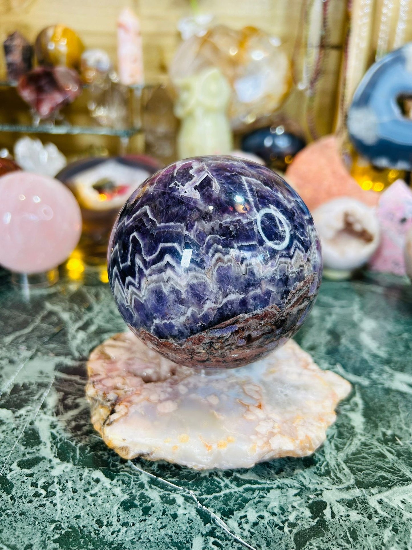Dream amethyst sphere